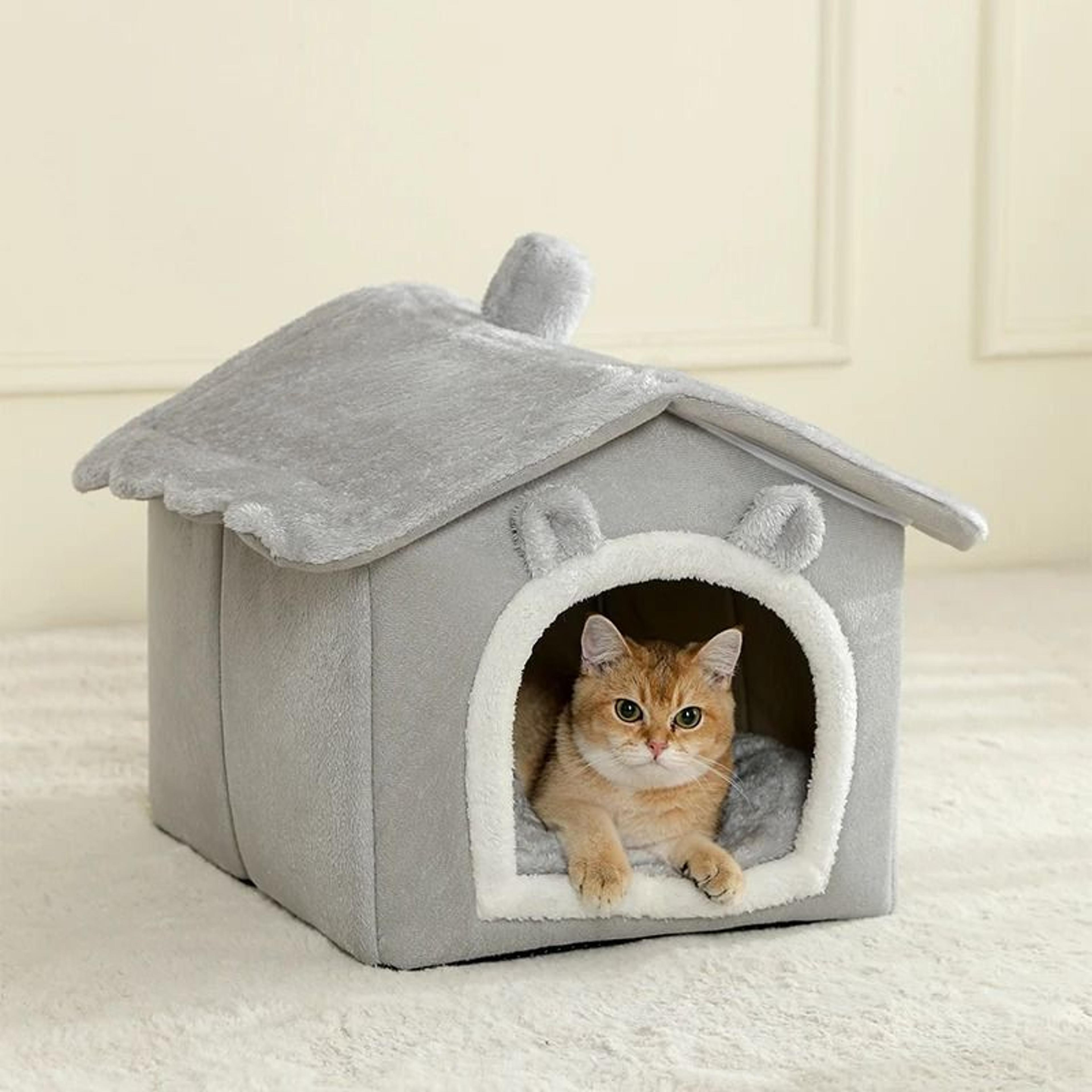 foldable pet house removable washable cat house puppy cave sofa pet bed