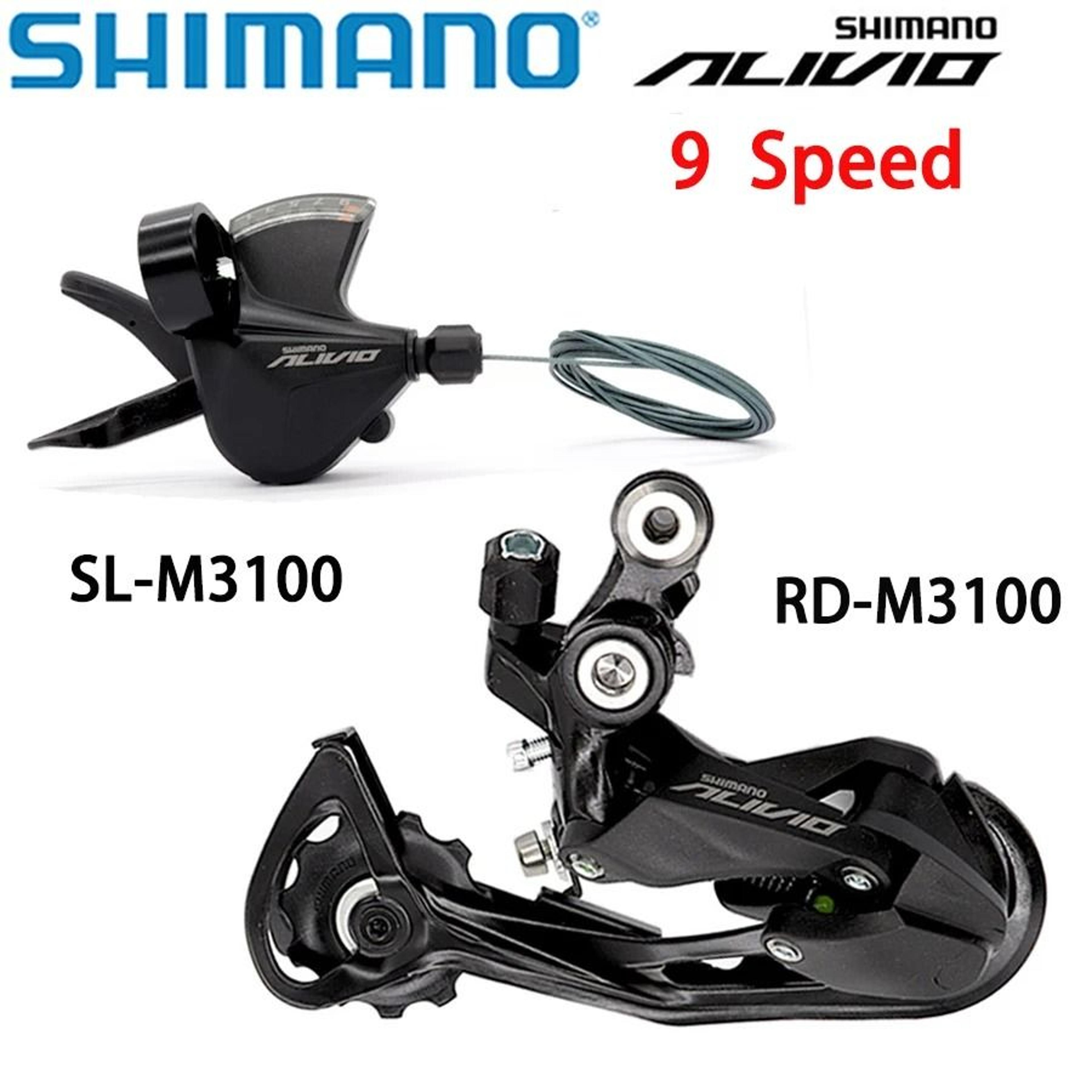 shimano alivio m3100 9 speed rear derailleur