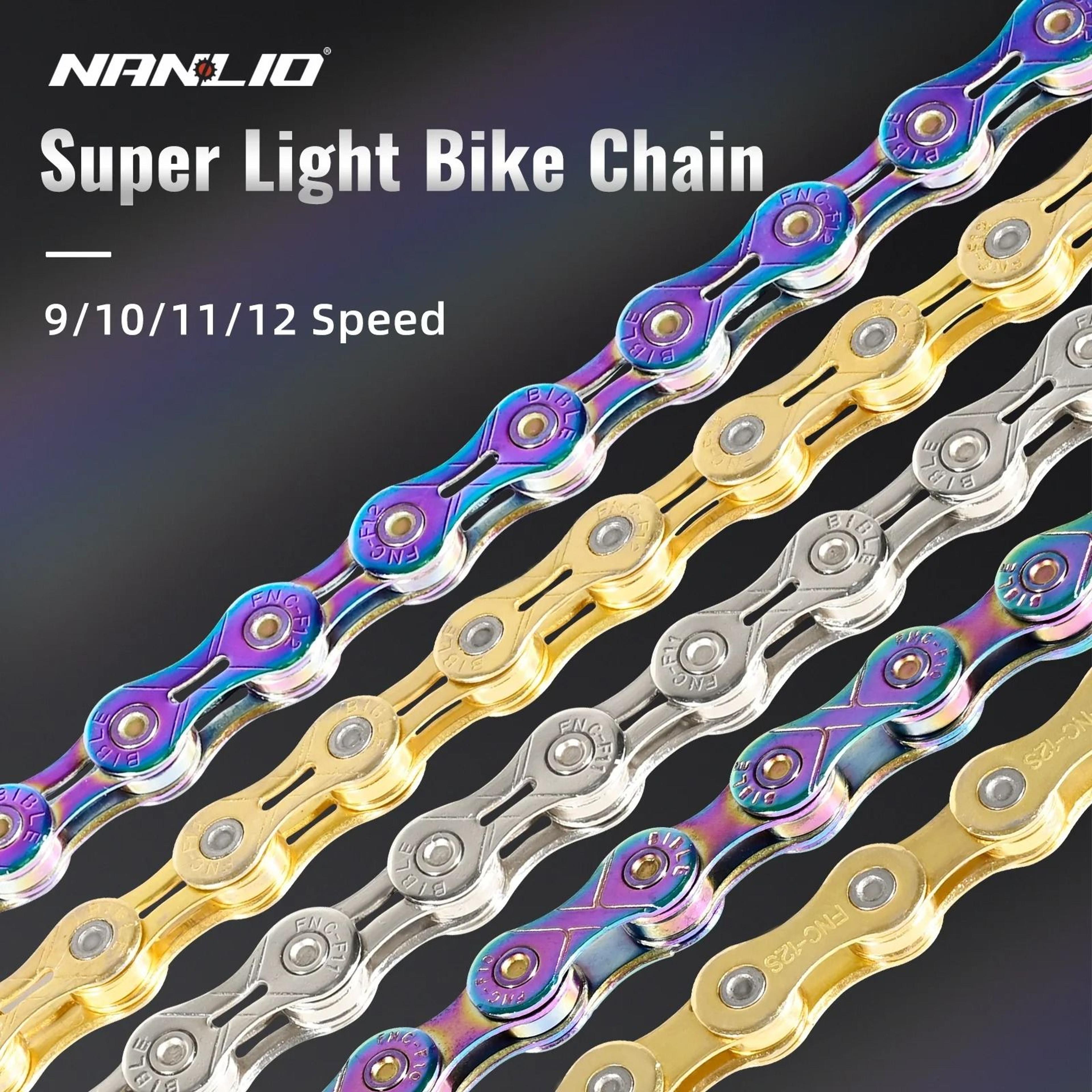 nanlio bike chain x8 x9 x10 x11 x12 variable speed 116l 126l
