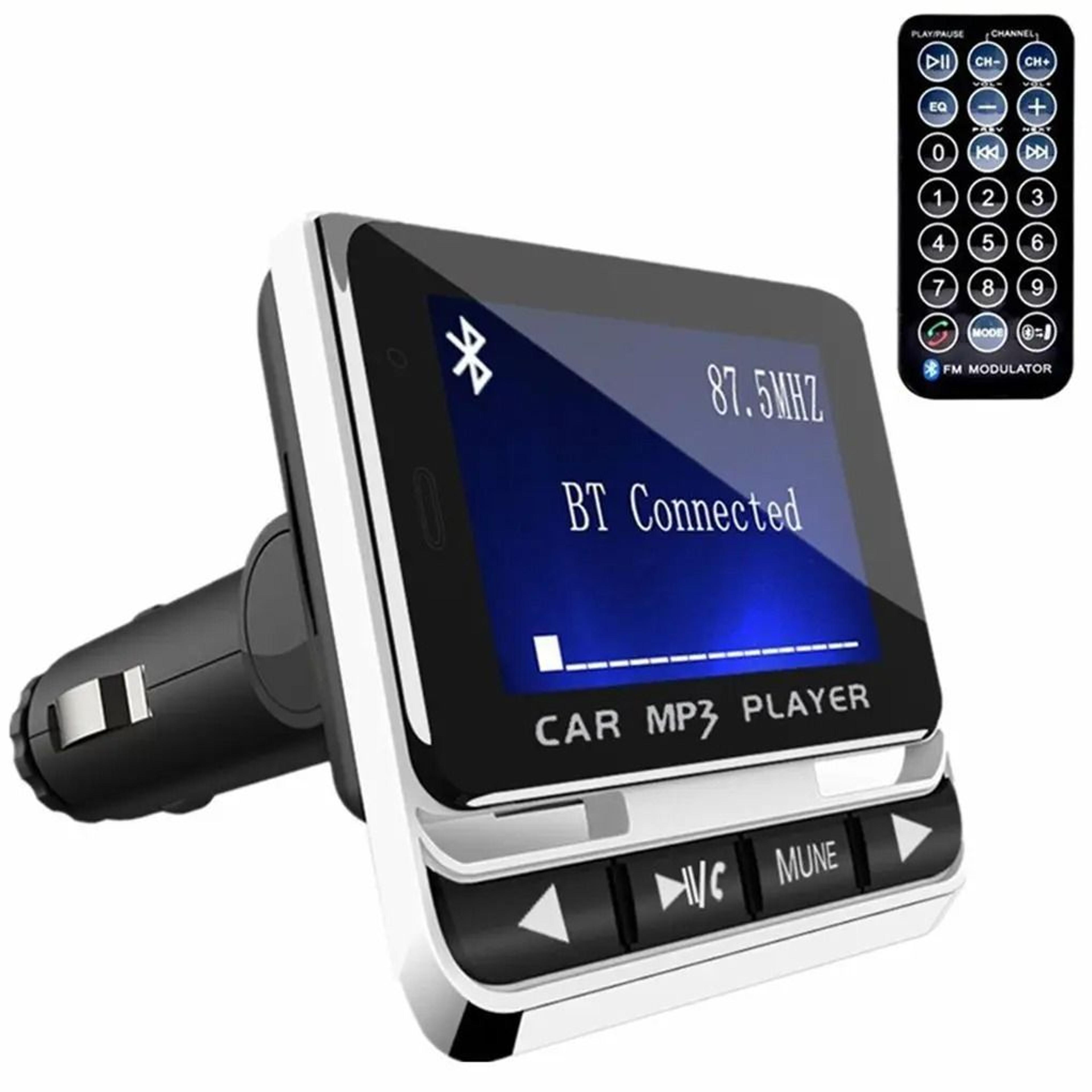fm12b bluetooth car mp3 player with lcd display and fm transmitter