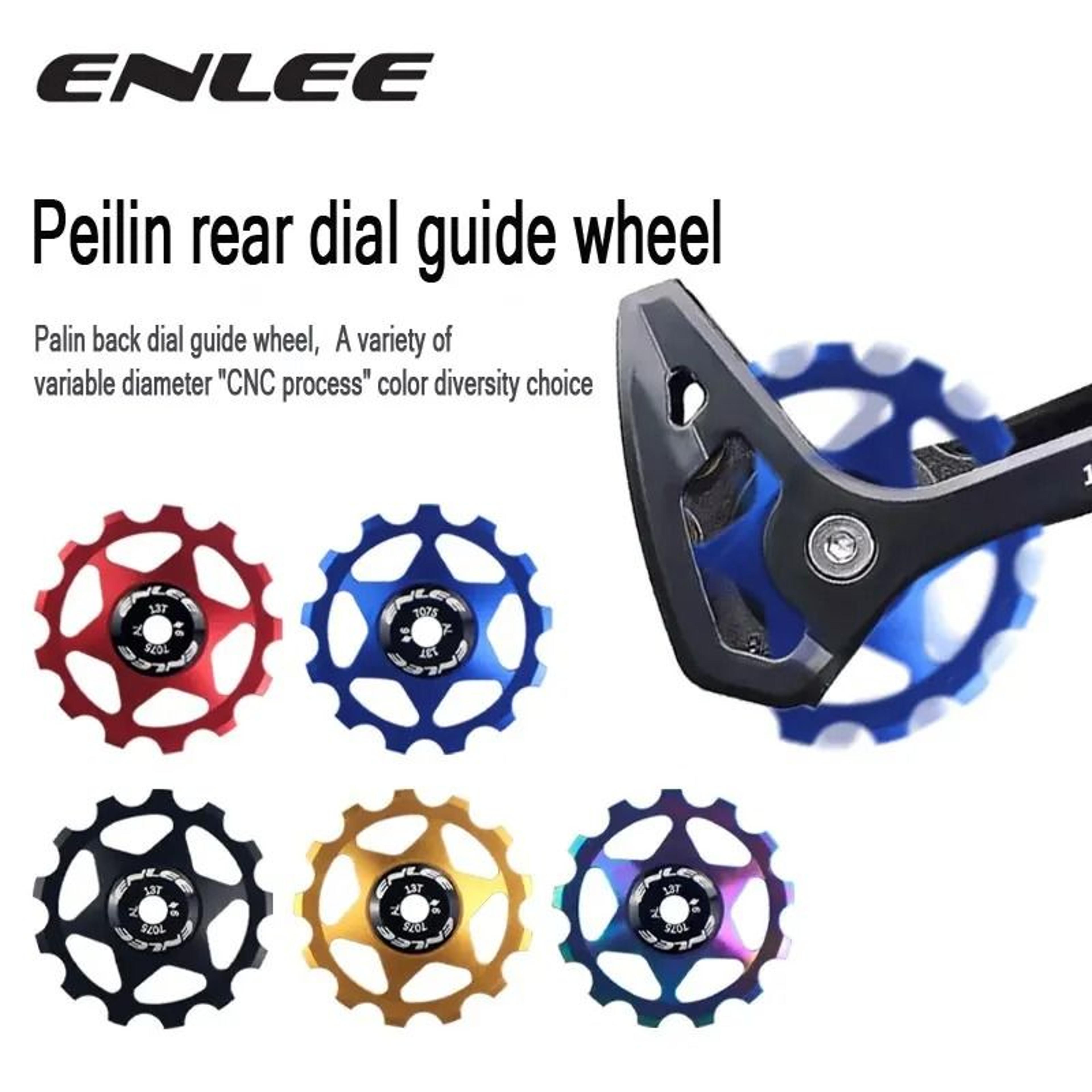 aluminum alloy bicycle guide wheel pulley with ceramic bearing for mtb derailleu
