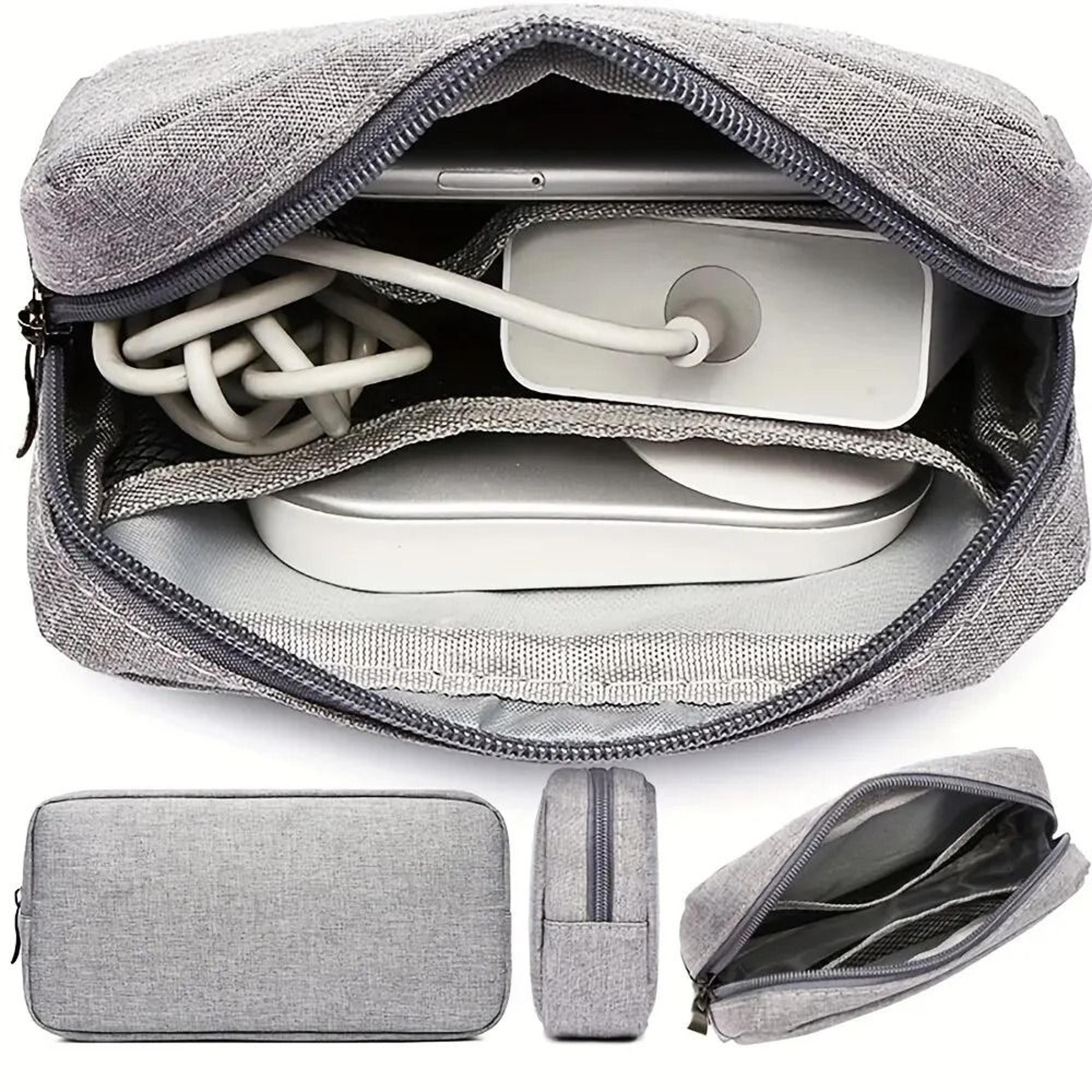 storage bag organizer for cables power bank and small electronics travel case