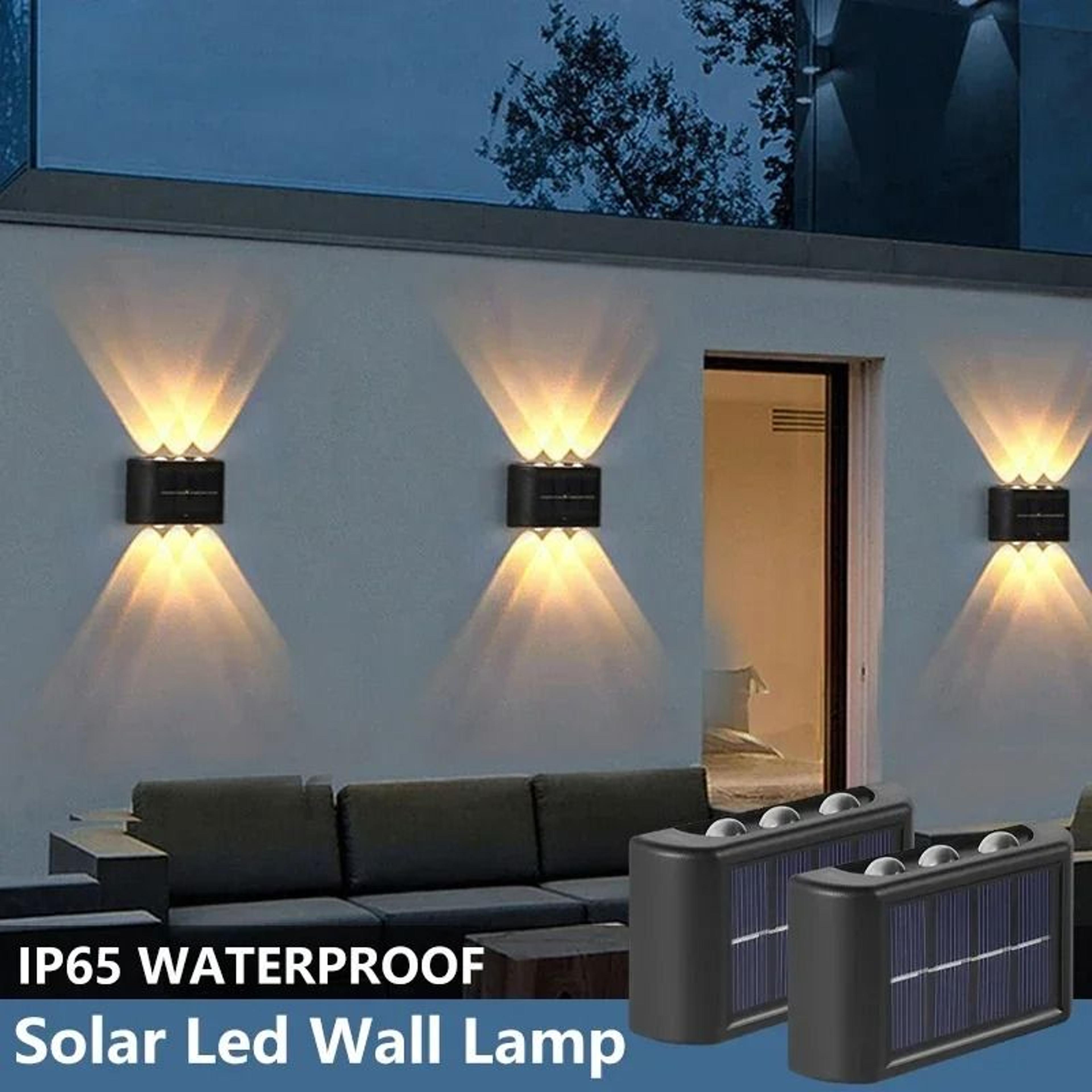 outdoor solar wall lamp waterproof up and down light