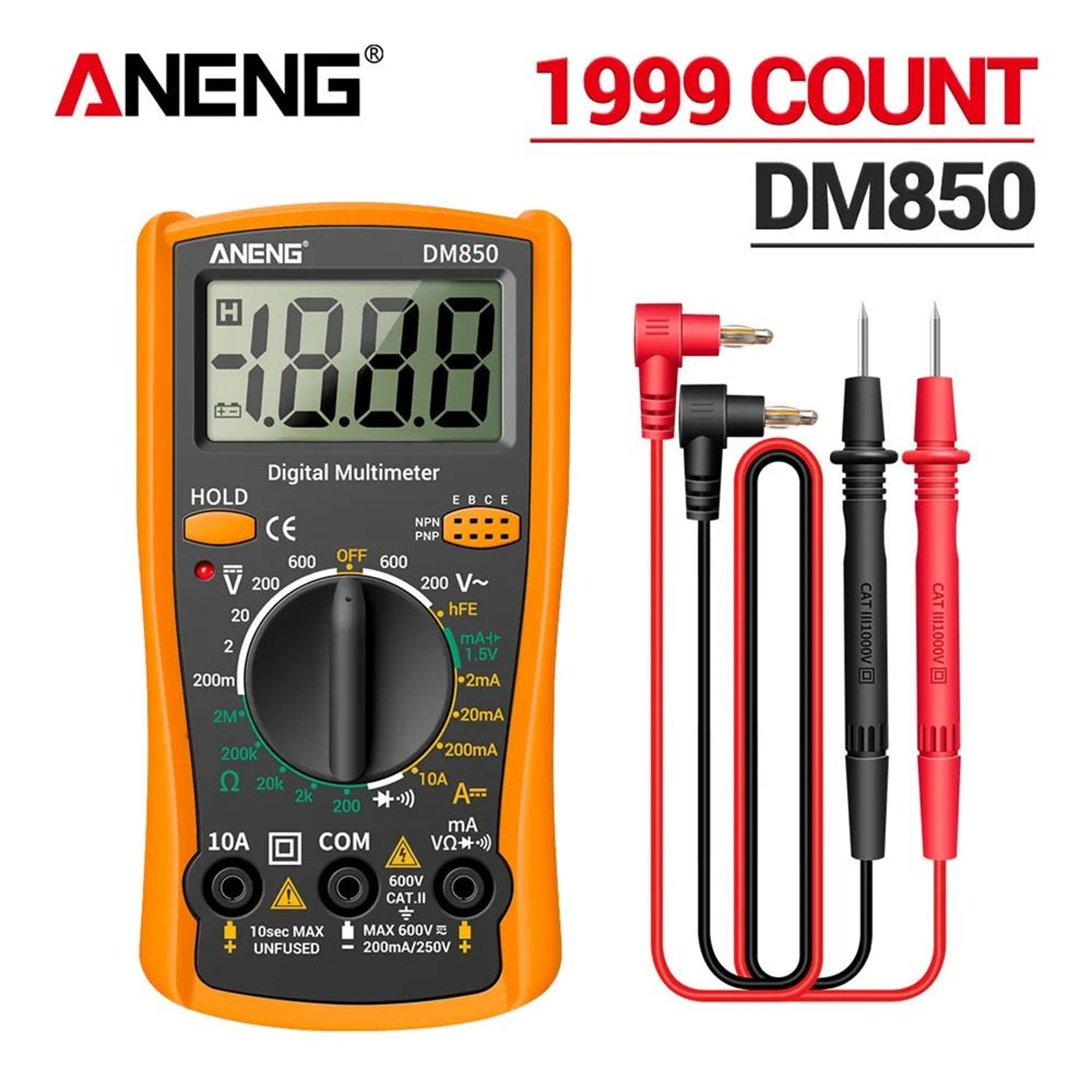 aneng dm850 digital multimeter 1999 counts