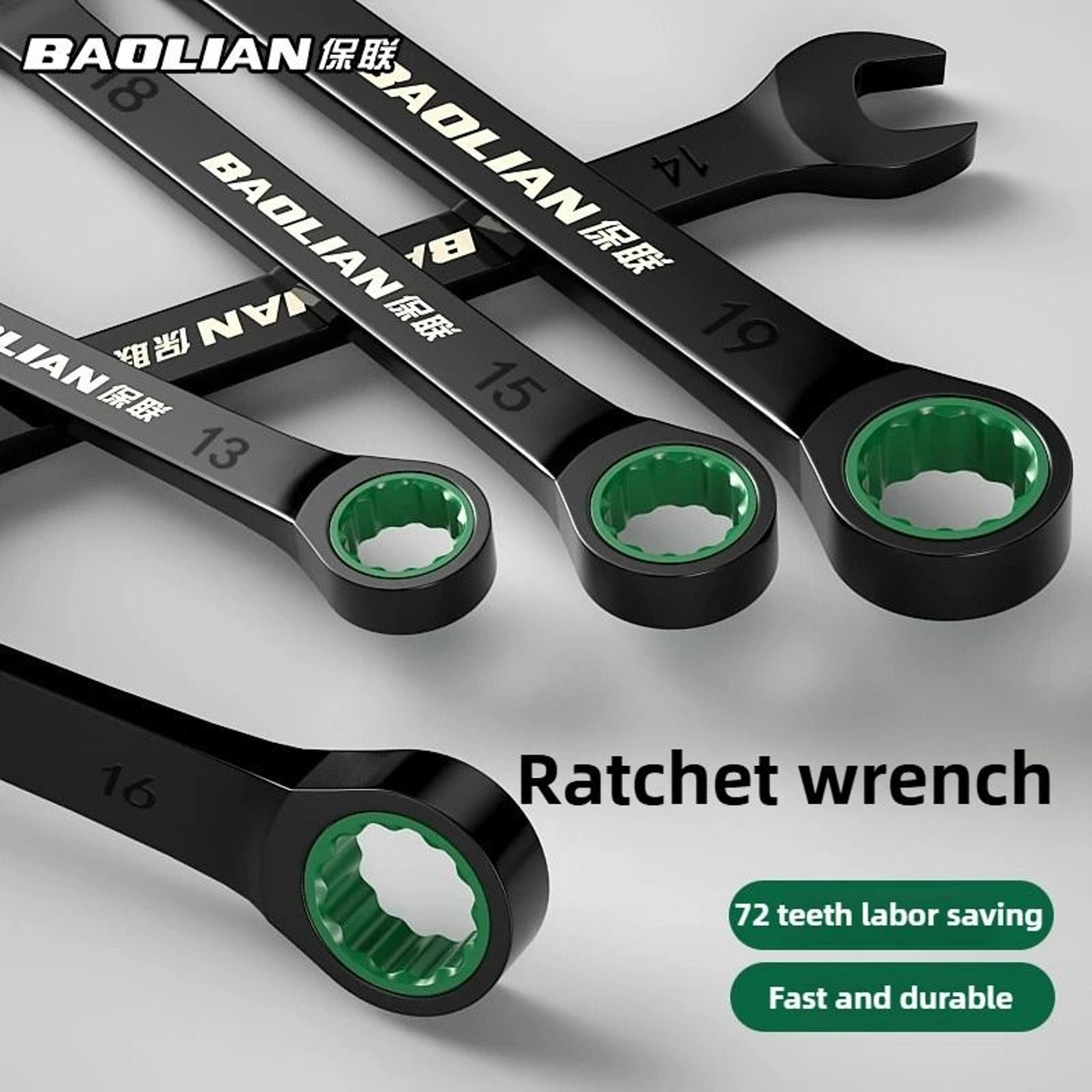 baolian dual directional plum blossom ratchet wrench