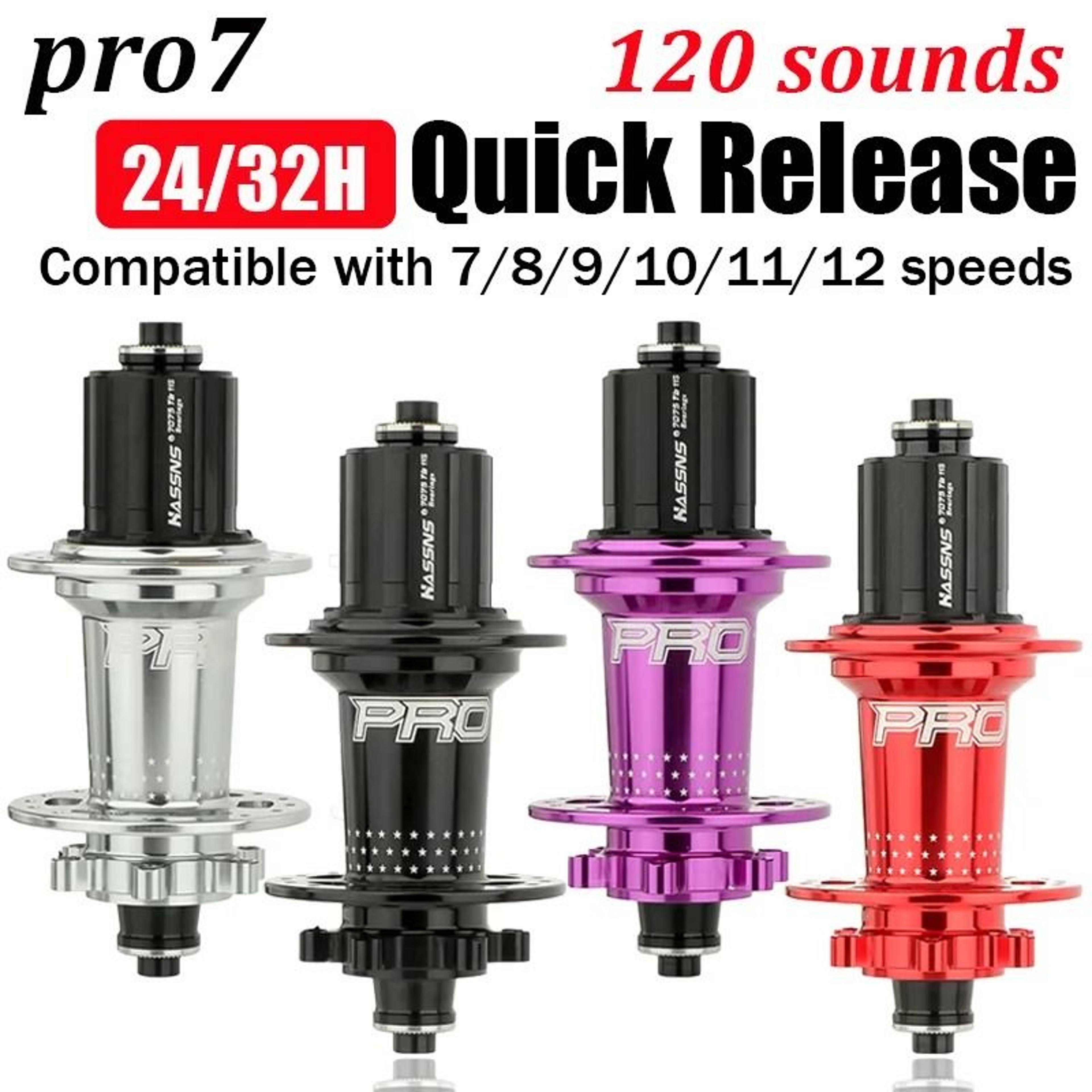 hassns pro 7 mtb hub with quick release and 32 hole design