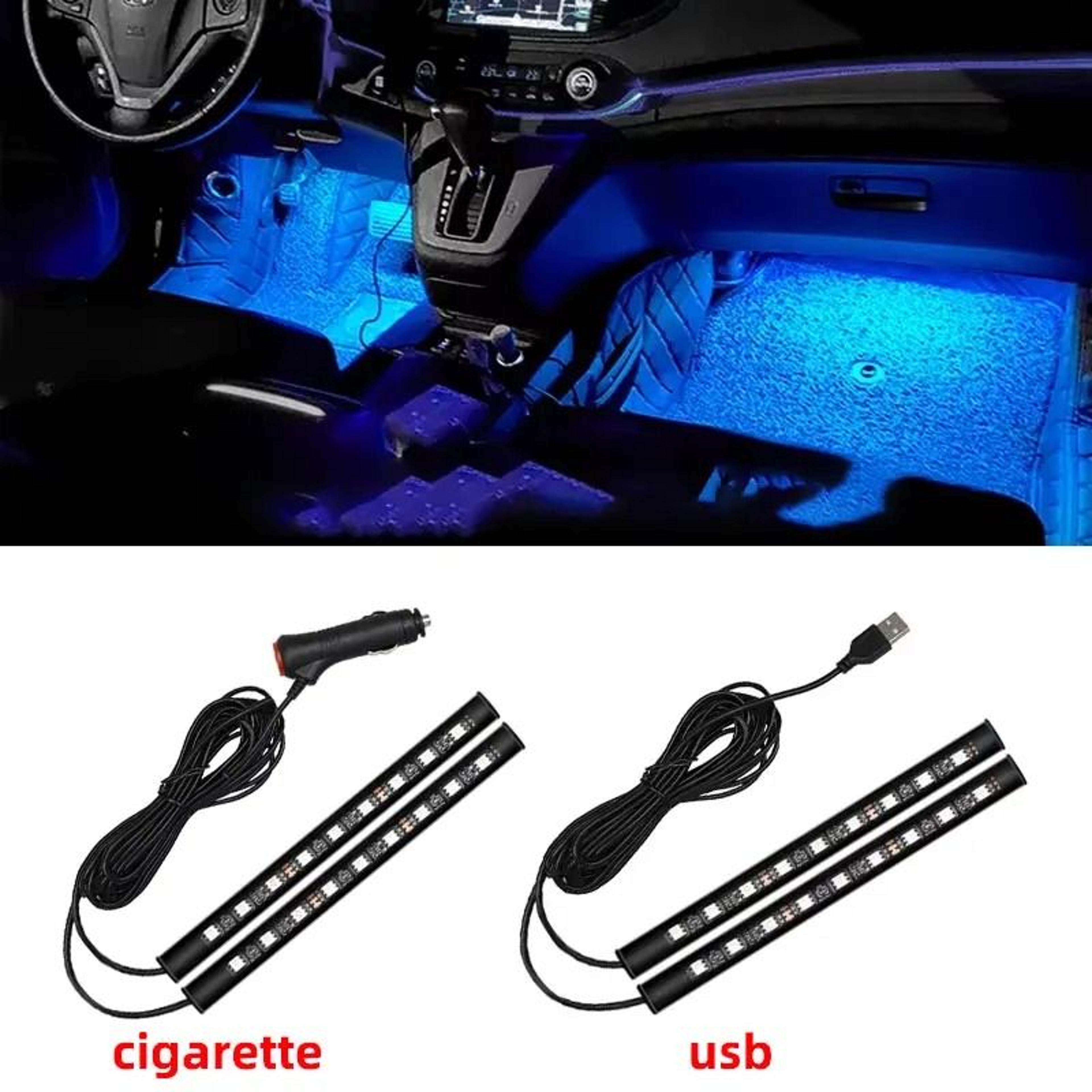 2 in 1 led car neon foot light interior decoration lamp