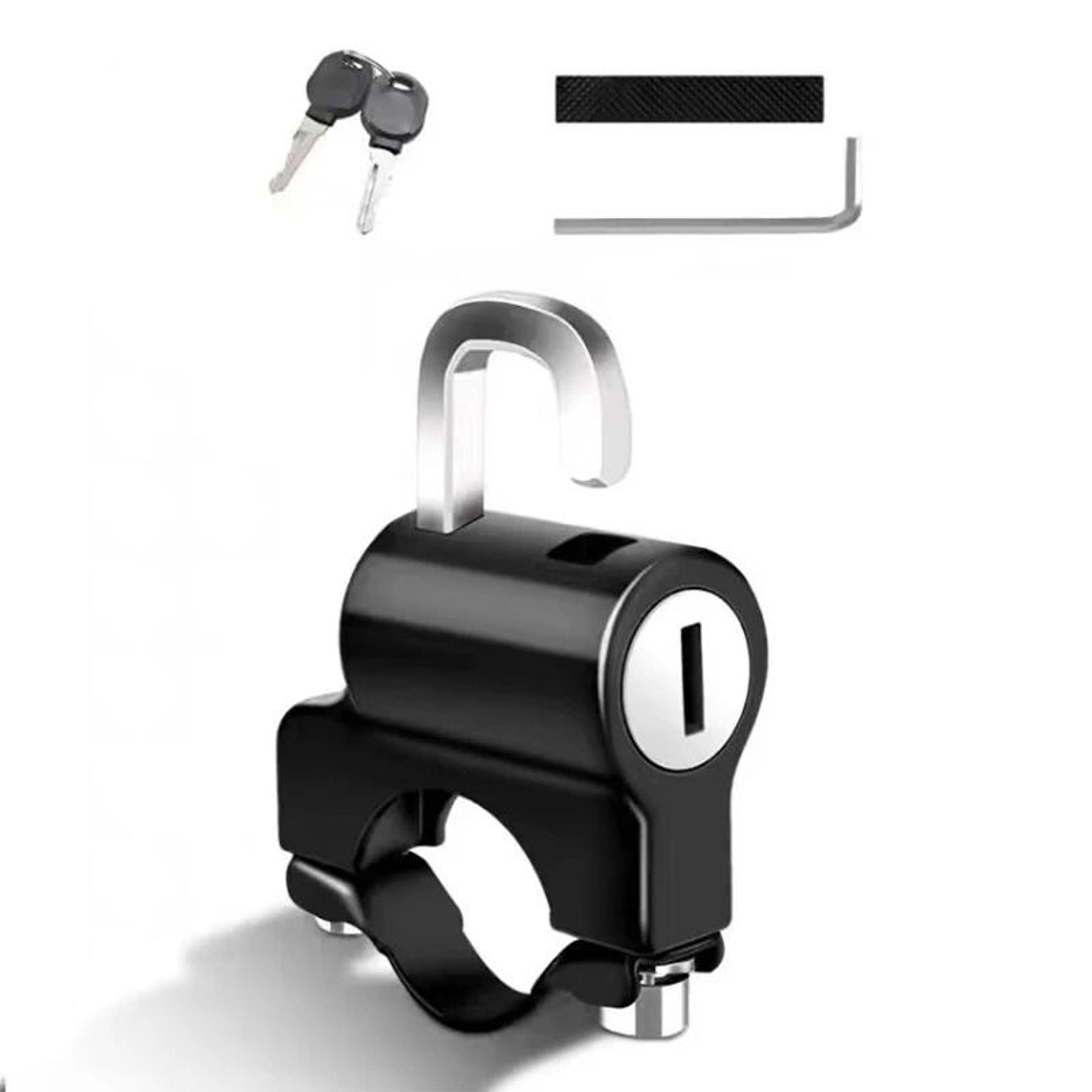 universal helmet lock handlebar mount anti theft security lock for motorcycle scooter atv
