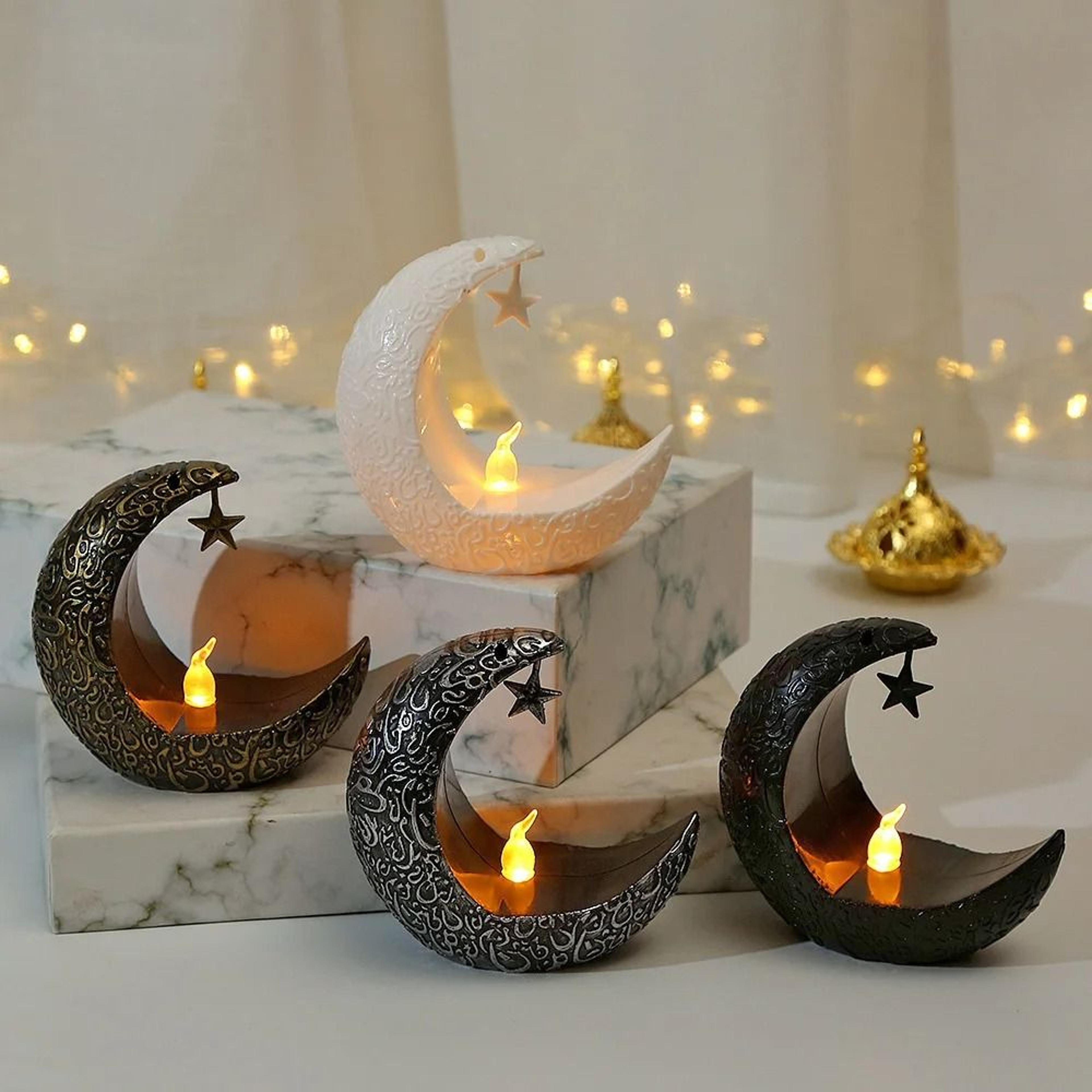 star moon led candlestick lamp ramadan decoration for home decor 2025