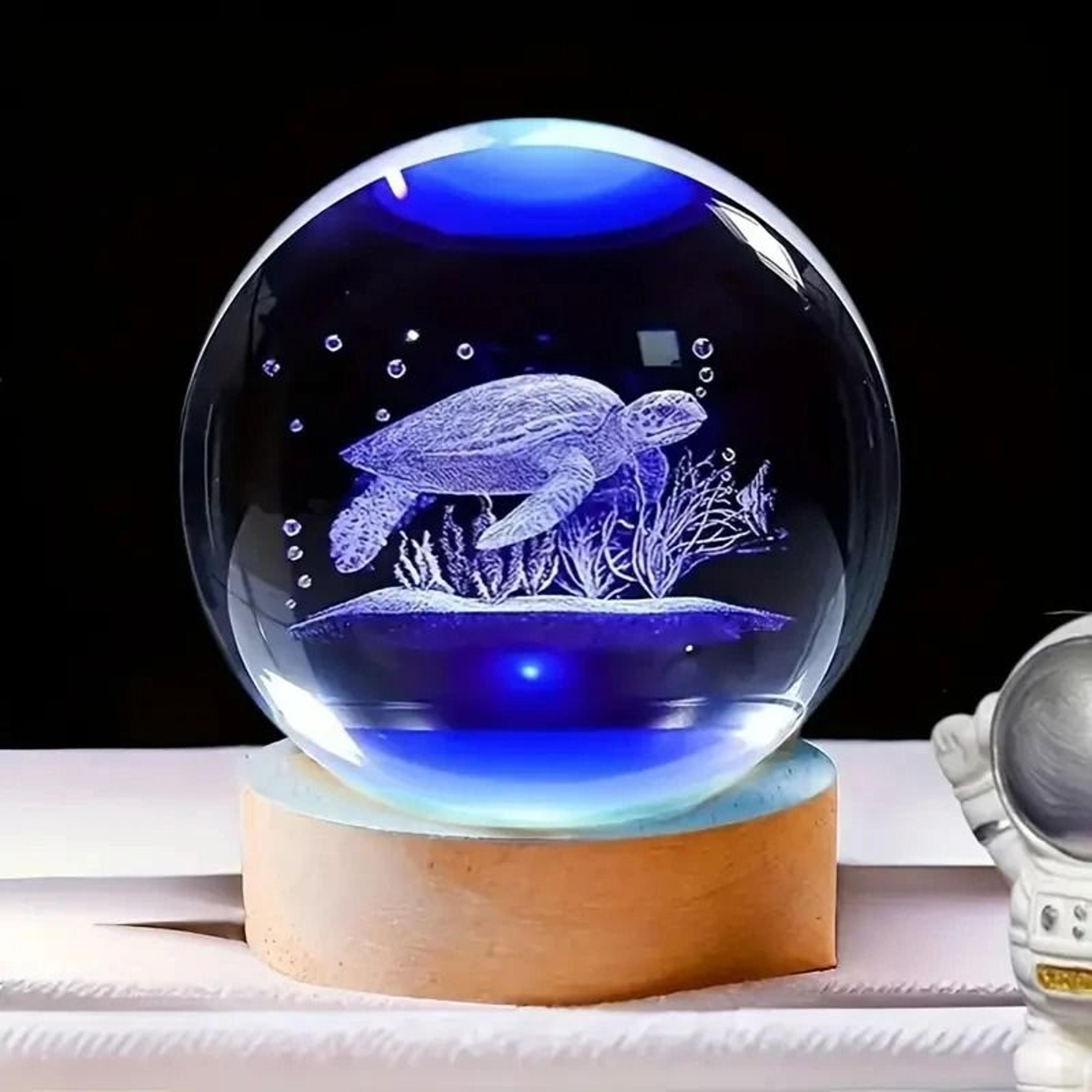 deep sea turtle crystal ball night light