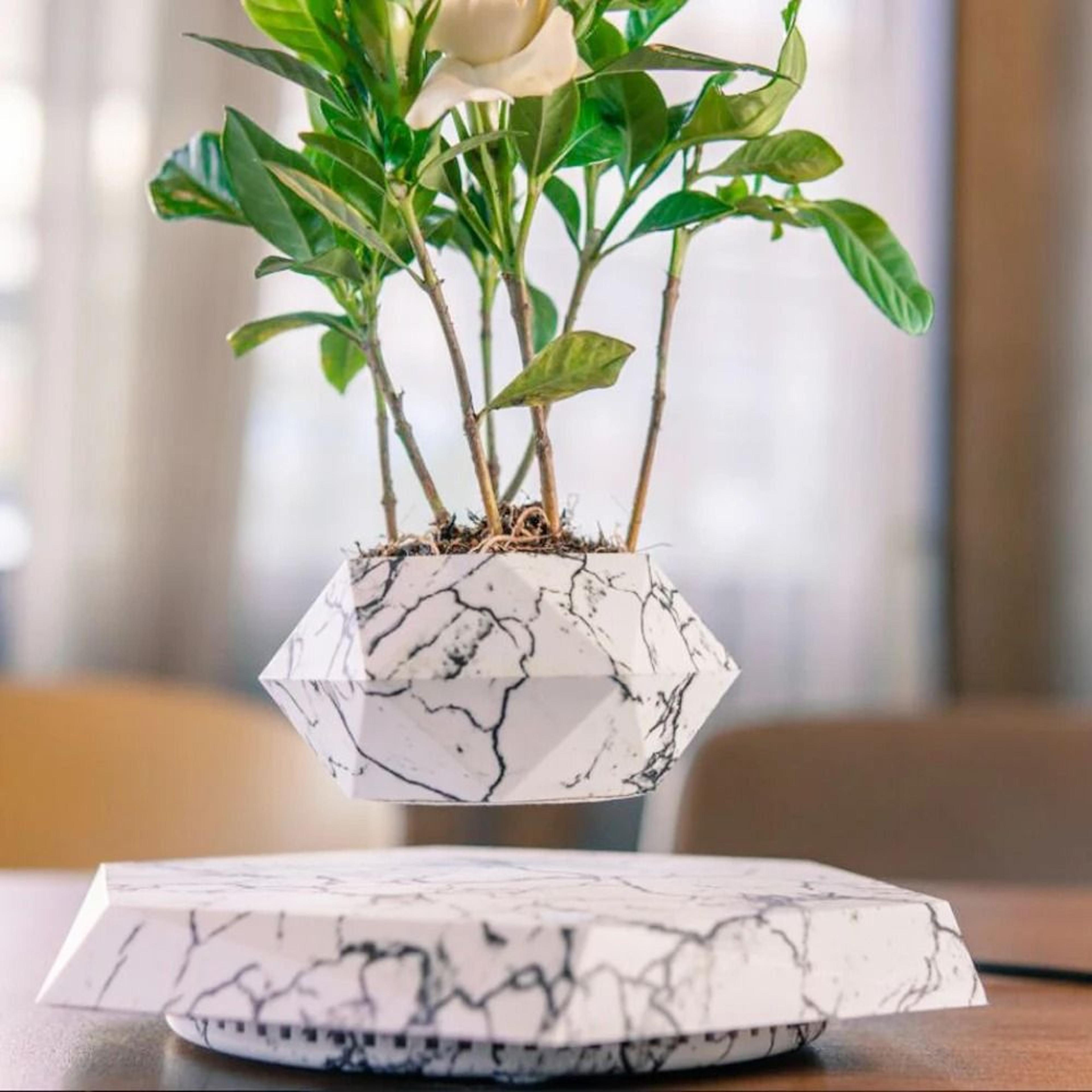 levitating air bonsai pot rotation flower pot planter magnetic suspension floating pot