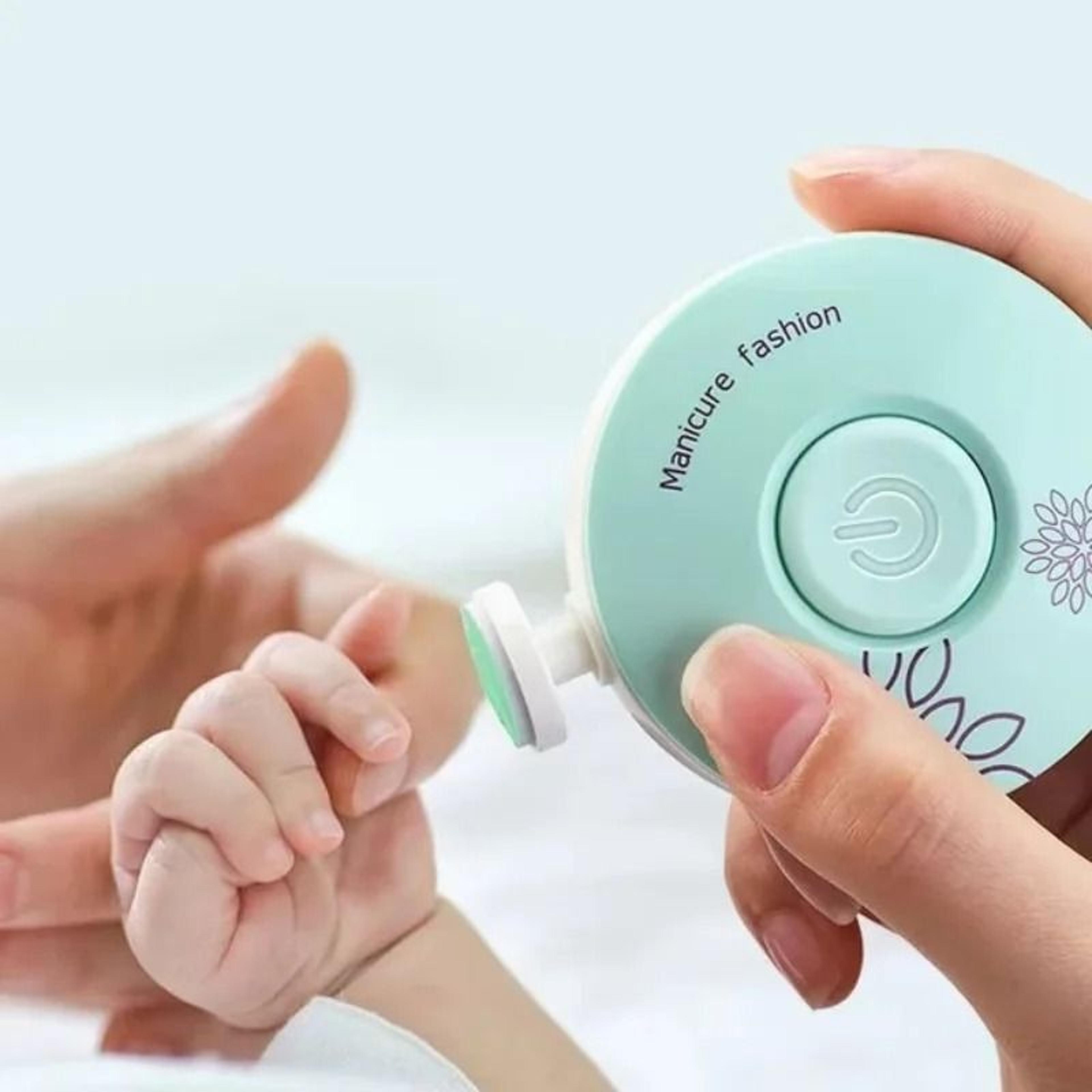 electric baby nail trimmer kid nail polisher infant manicure kit