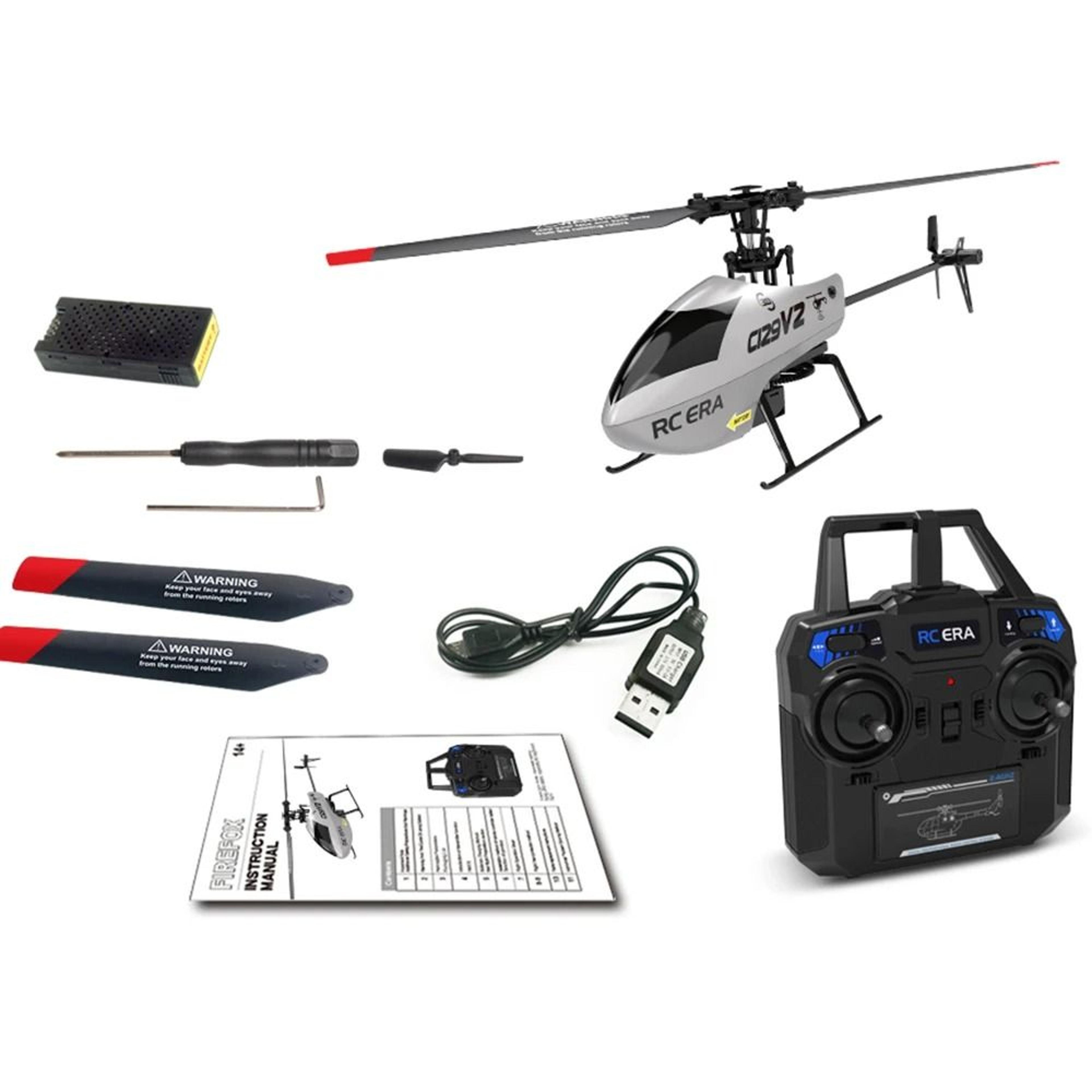 rc era c129v2 rtf rc helicopter 24ghz 6 axis gyroscope one click 3d flip