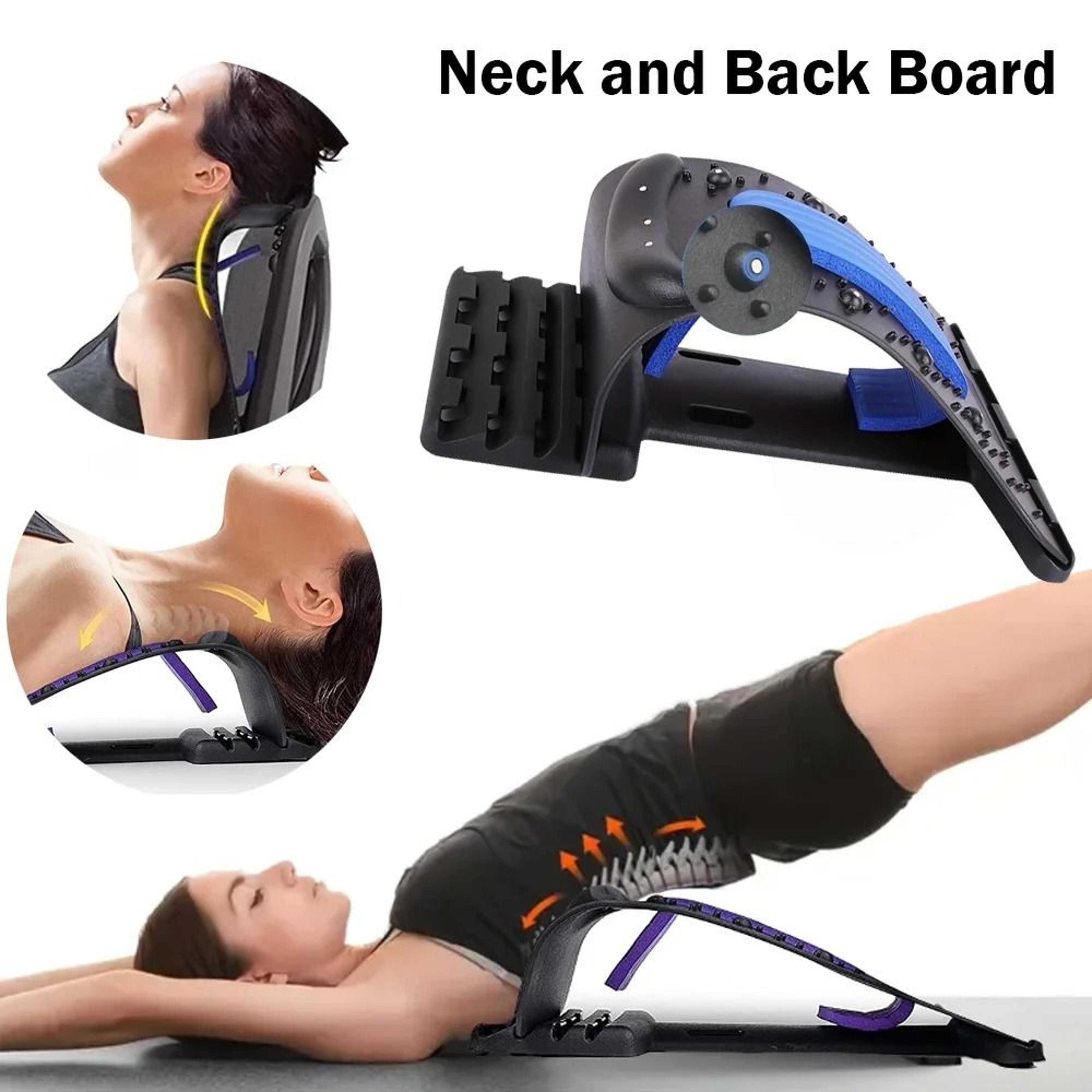 back stretcher adjustable lumbar spine support board for pain relief and posture correction