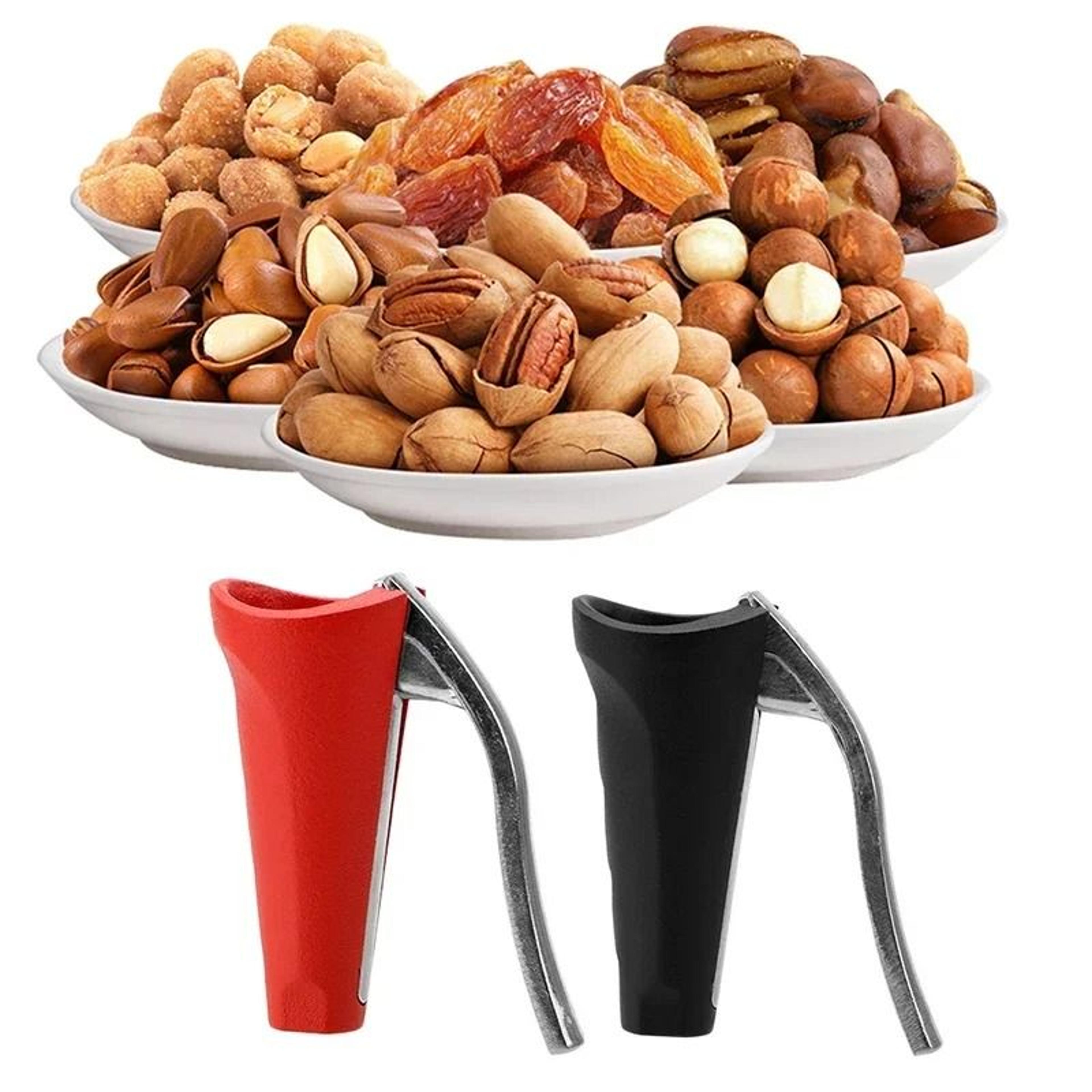 Almond Nut Pecan Nutcracker Zinc Alloy Opener Sheller for Hazelnuts Walnuts and Chestnuts
