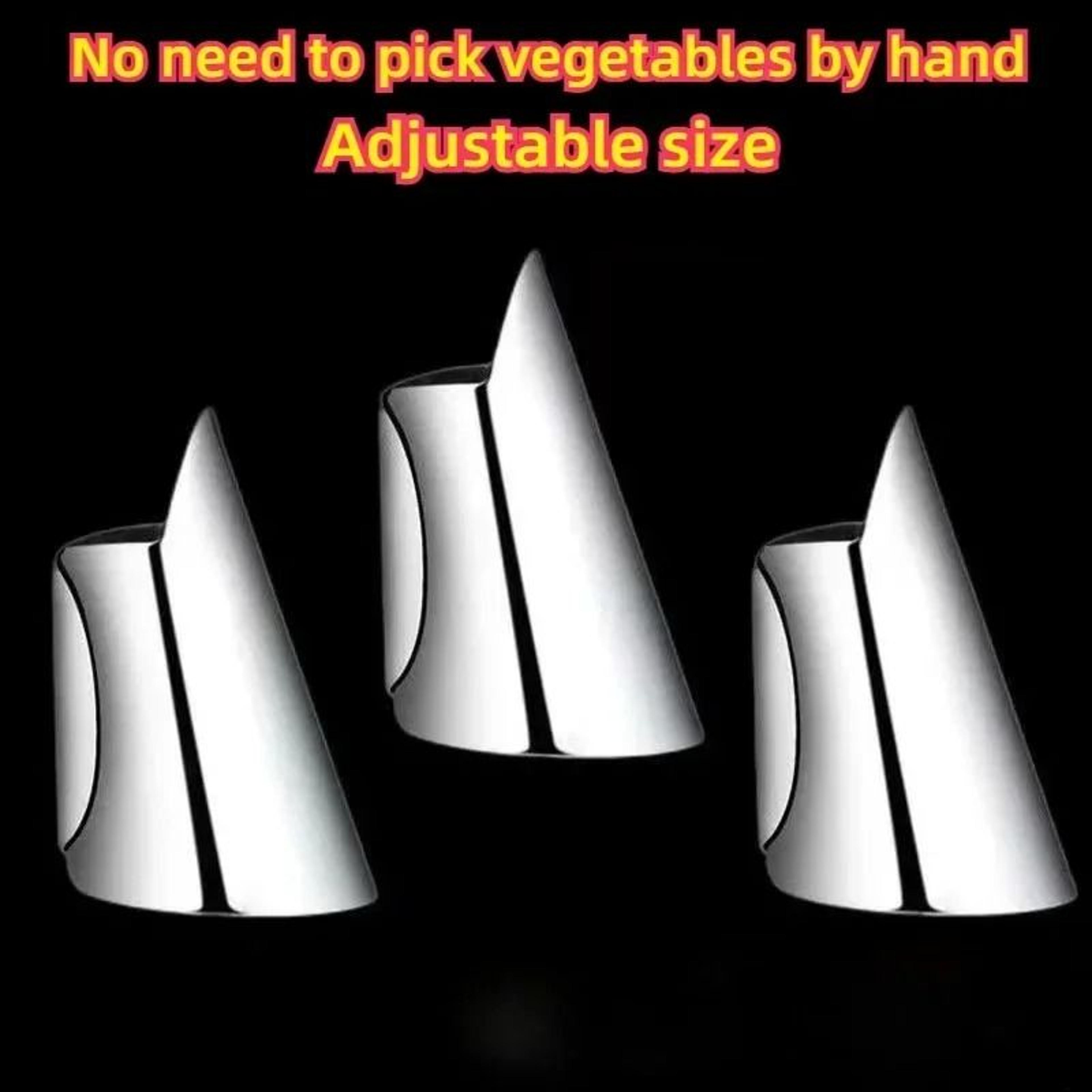 stainless steel finger protector sleeve for garlic and vegetable handling