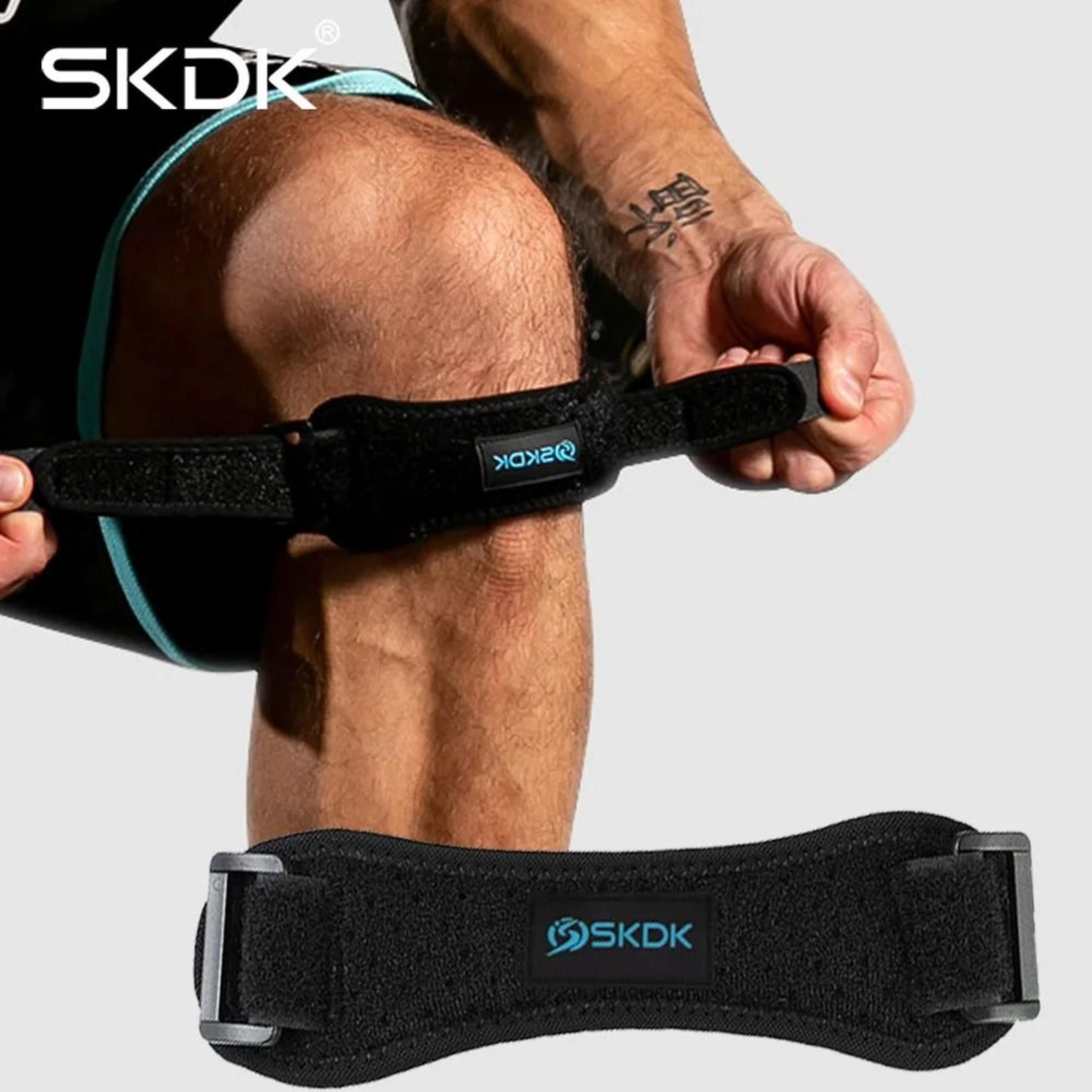 adjustable patella kneecap strap silica gel knee tendon band