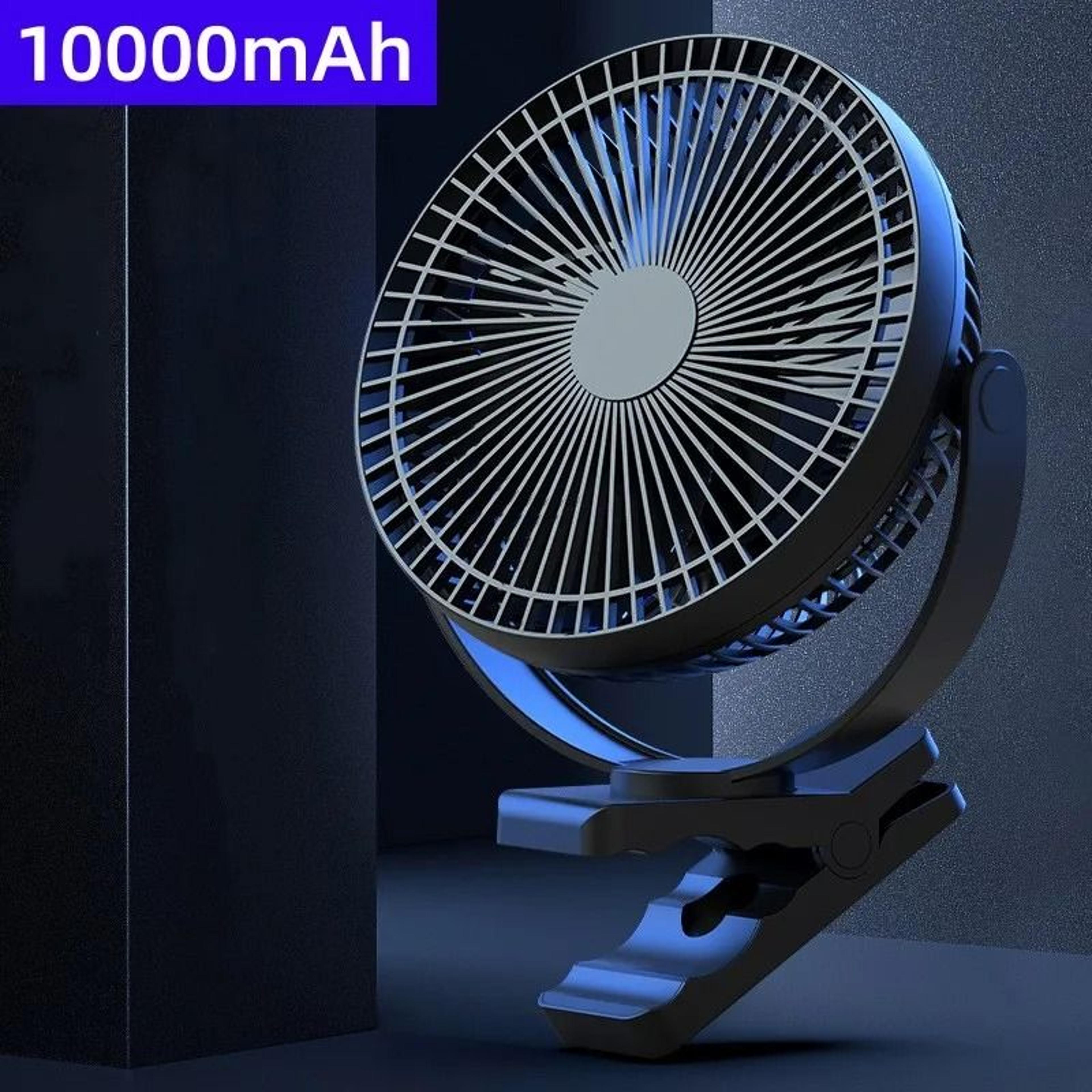 usb charging home table wireless electric fan with 10000mah battery