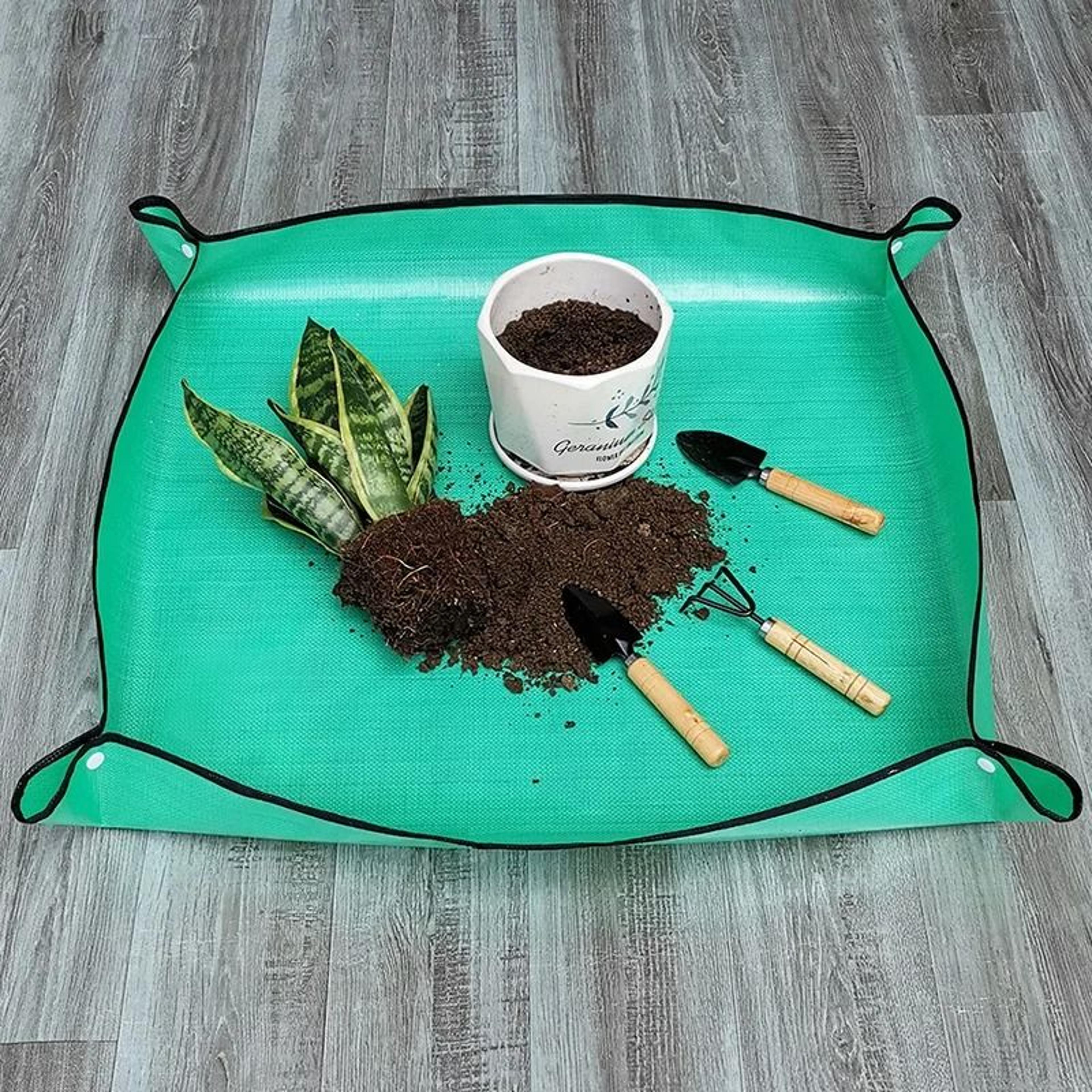 gardening transplanting mat waterproof foldable pe planting pad