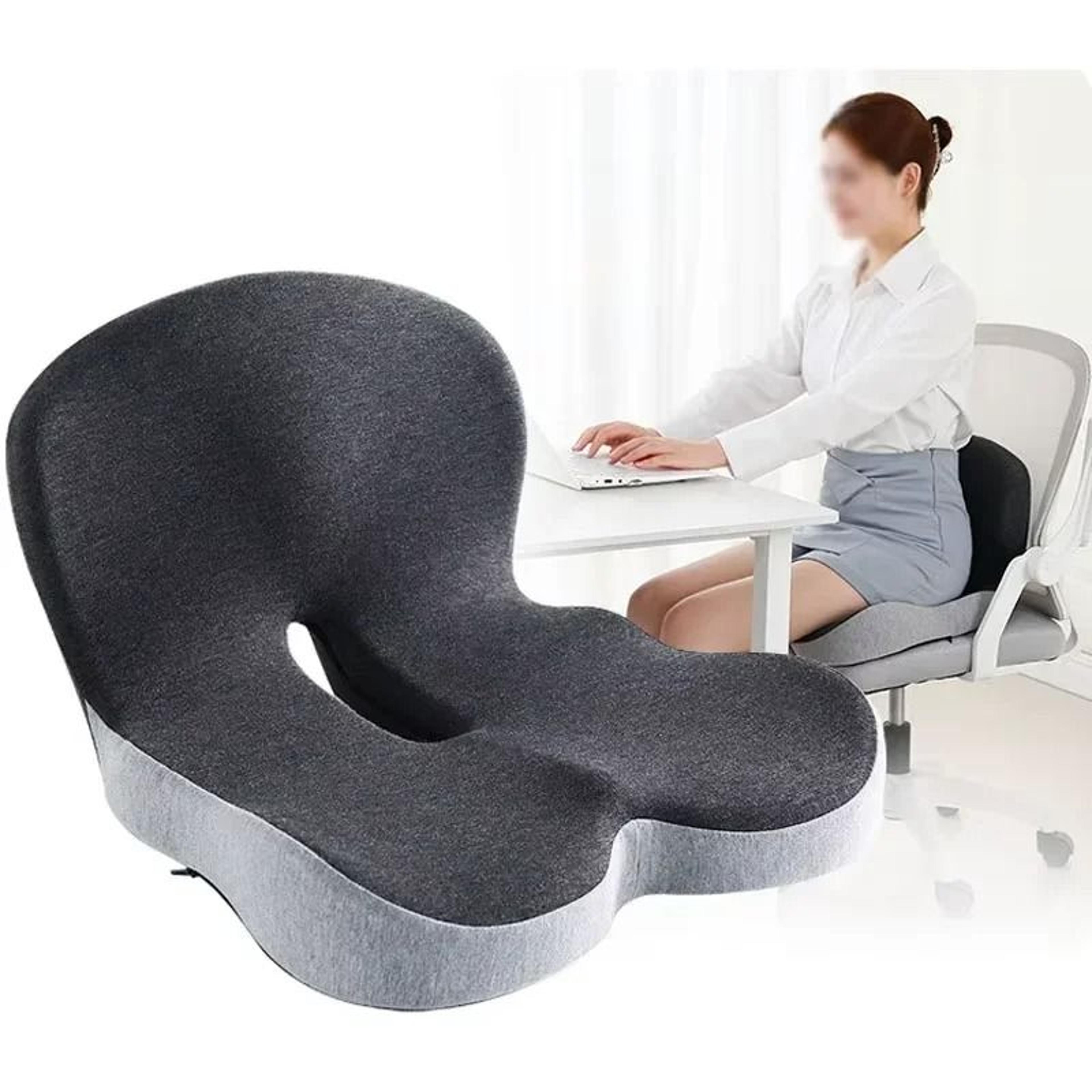 memory foam seat cushion and backrest office chair lumbar support pad