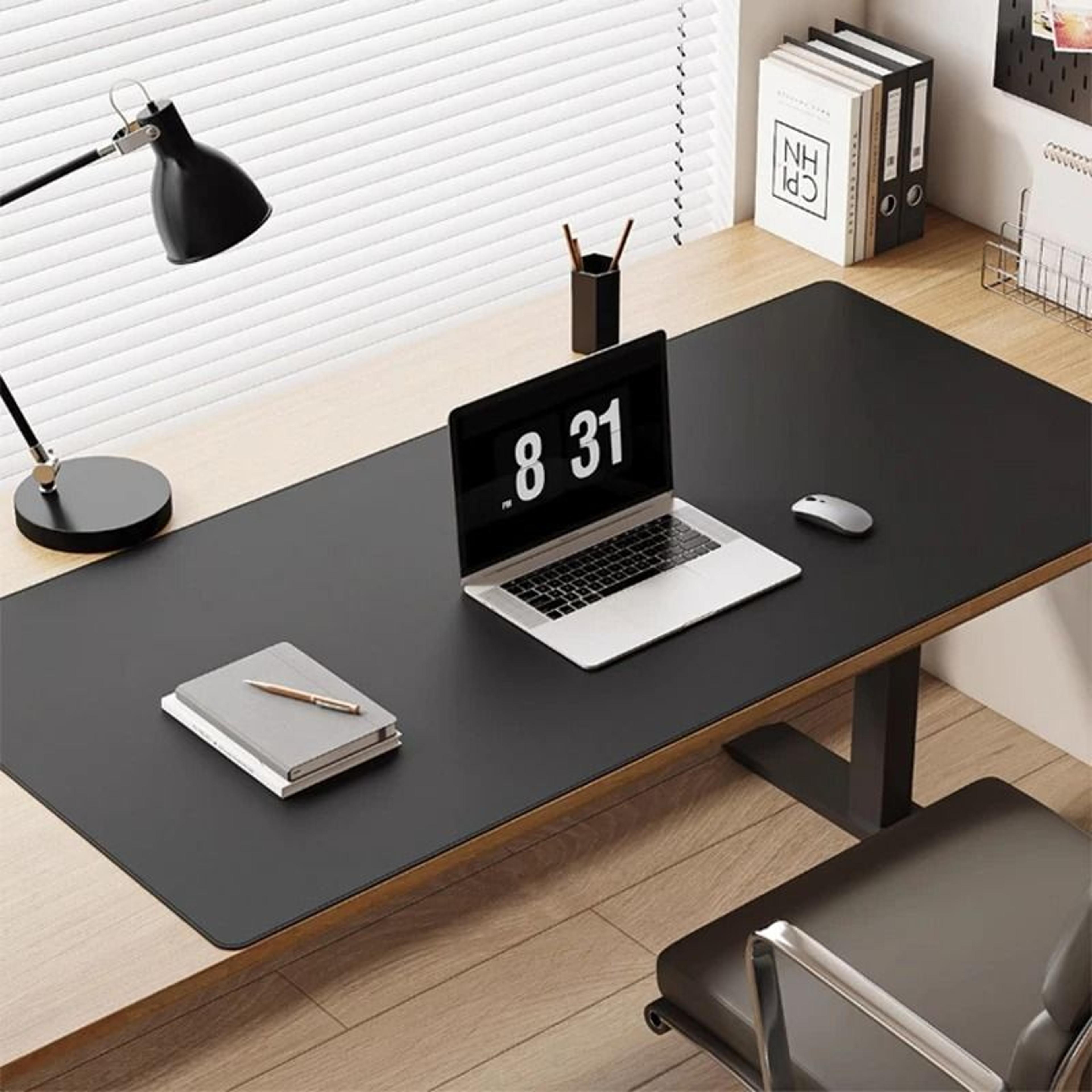 large pu leather desk mat waterproof office and gaming mouse pad