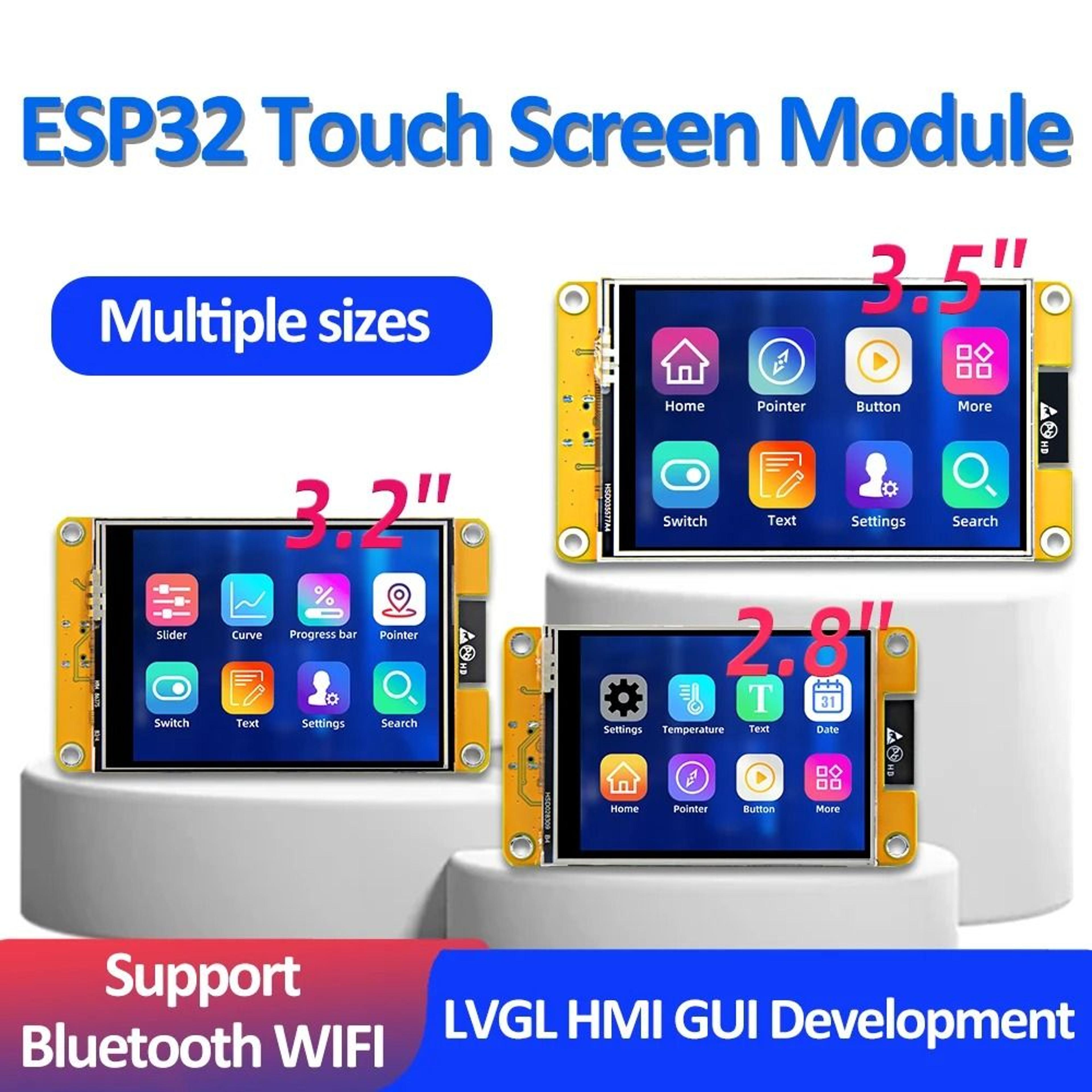 ESP32 Arduino LVGL WiFi Bluetooth Development Board with 240x320 TFT Touch Display
