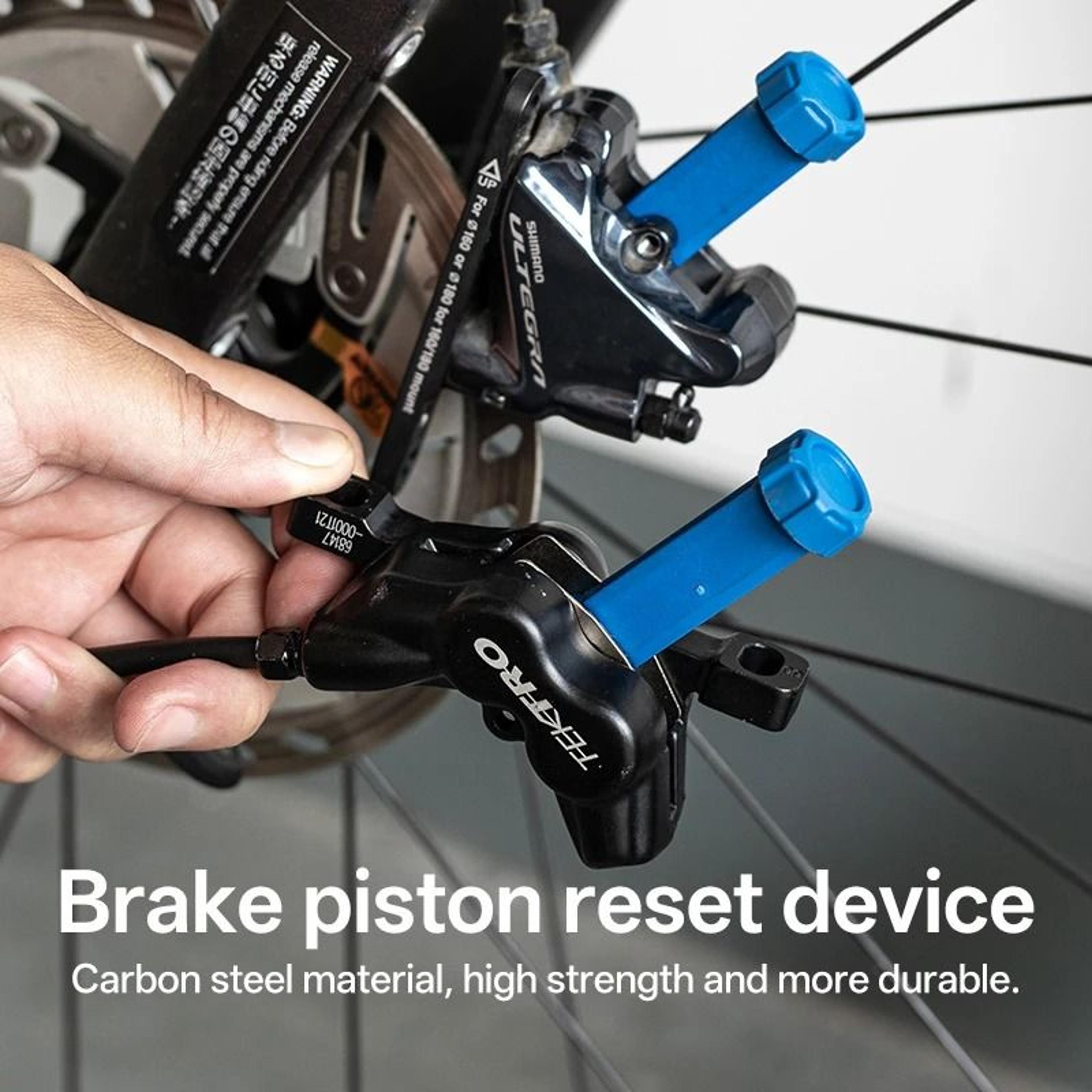 durable steel bicycle brake pad spreader tool 360 degree rotatable hydraulic caliper piston reset