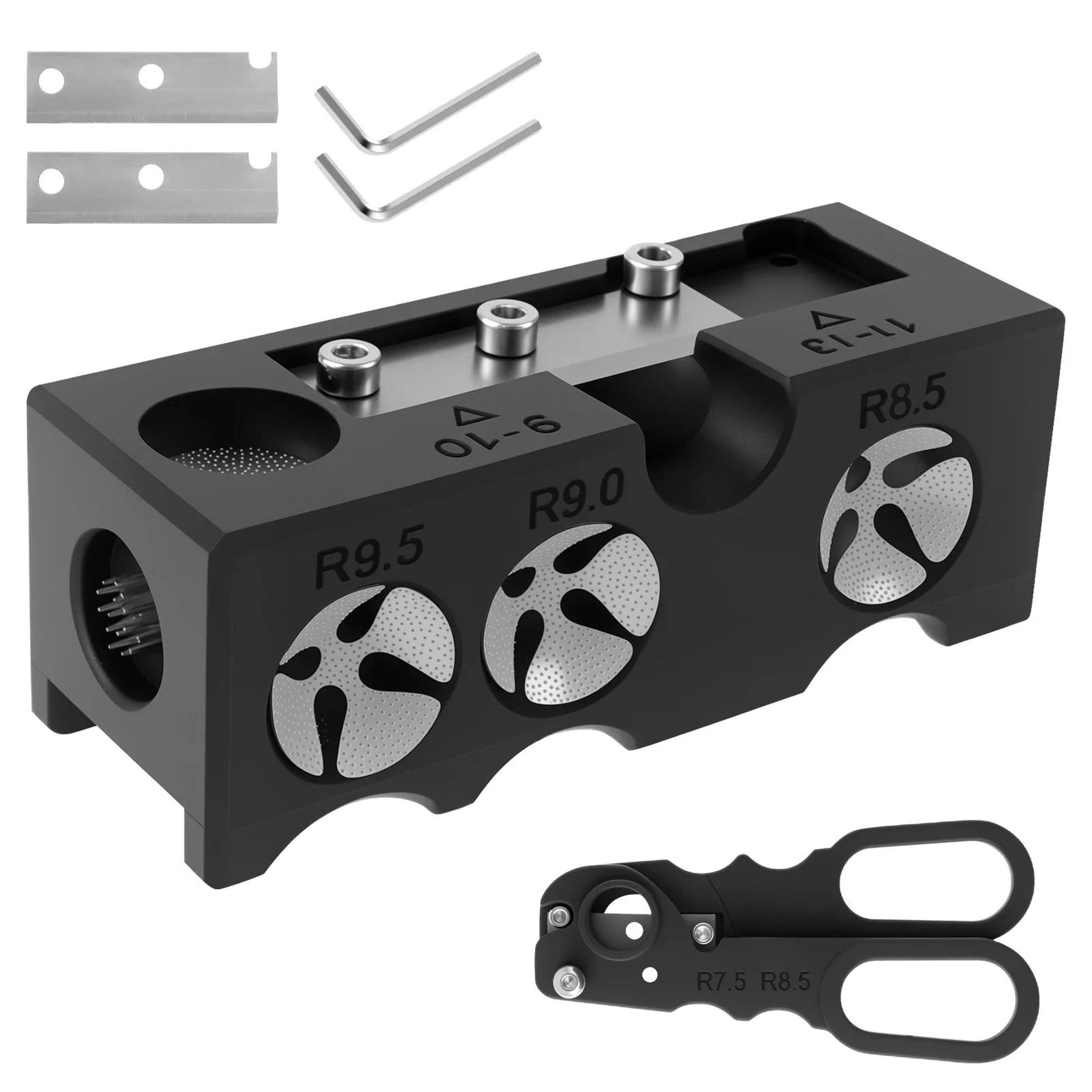 11 in 1 Billiard Cue Head Shaper Multifunction Grinder Tool for Snooker Pool Cue