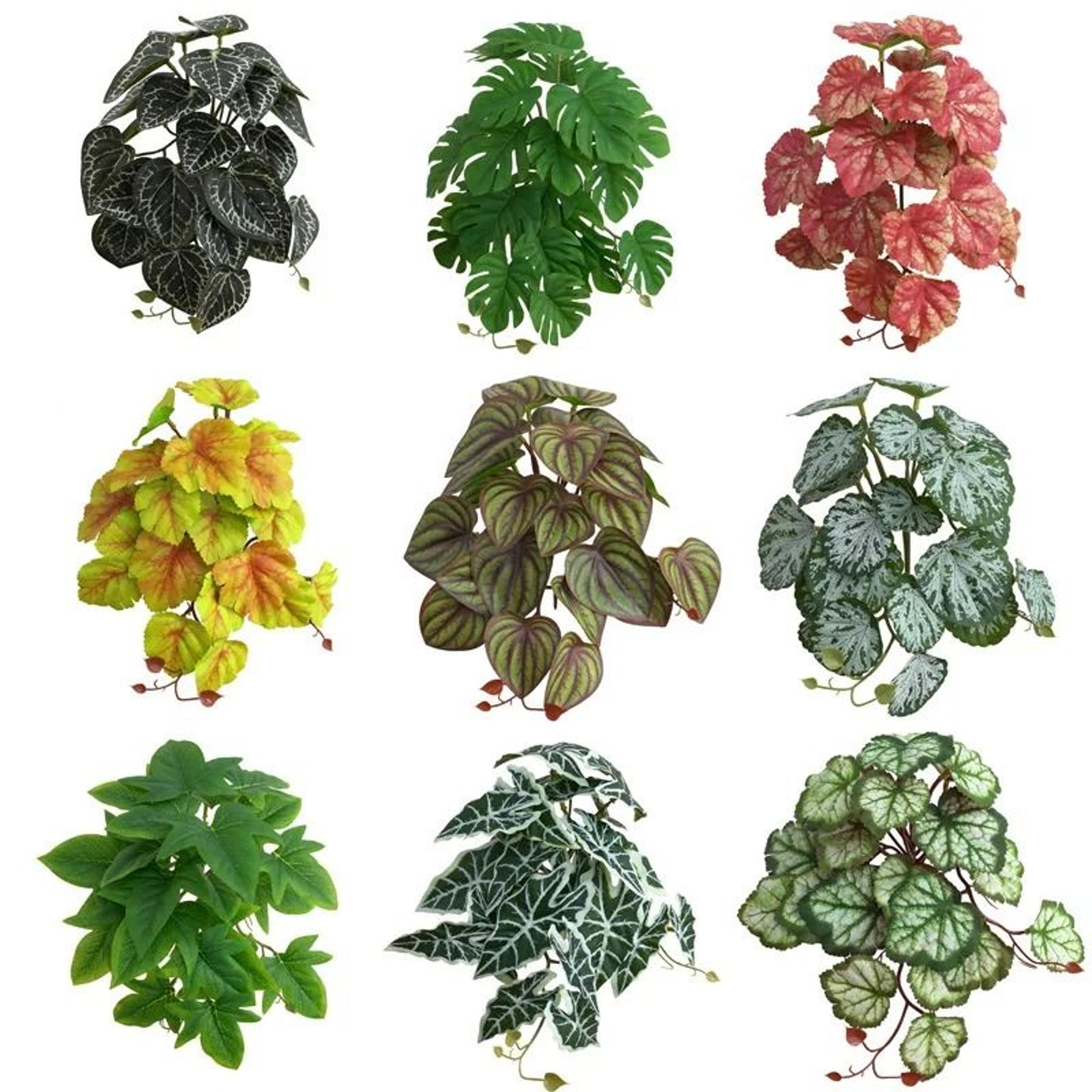 artificial plant bonsai fake leaves plastic arrangement