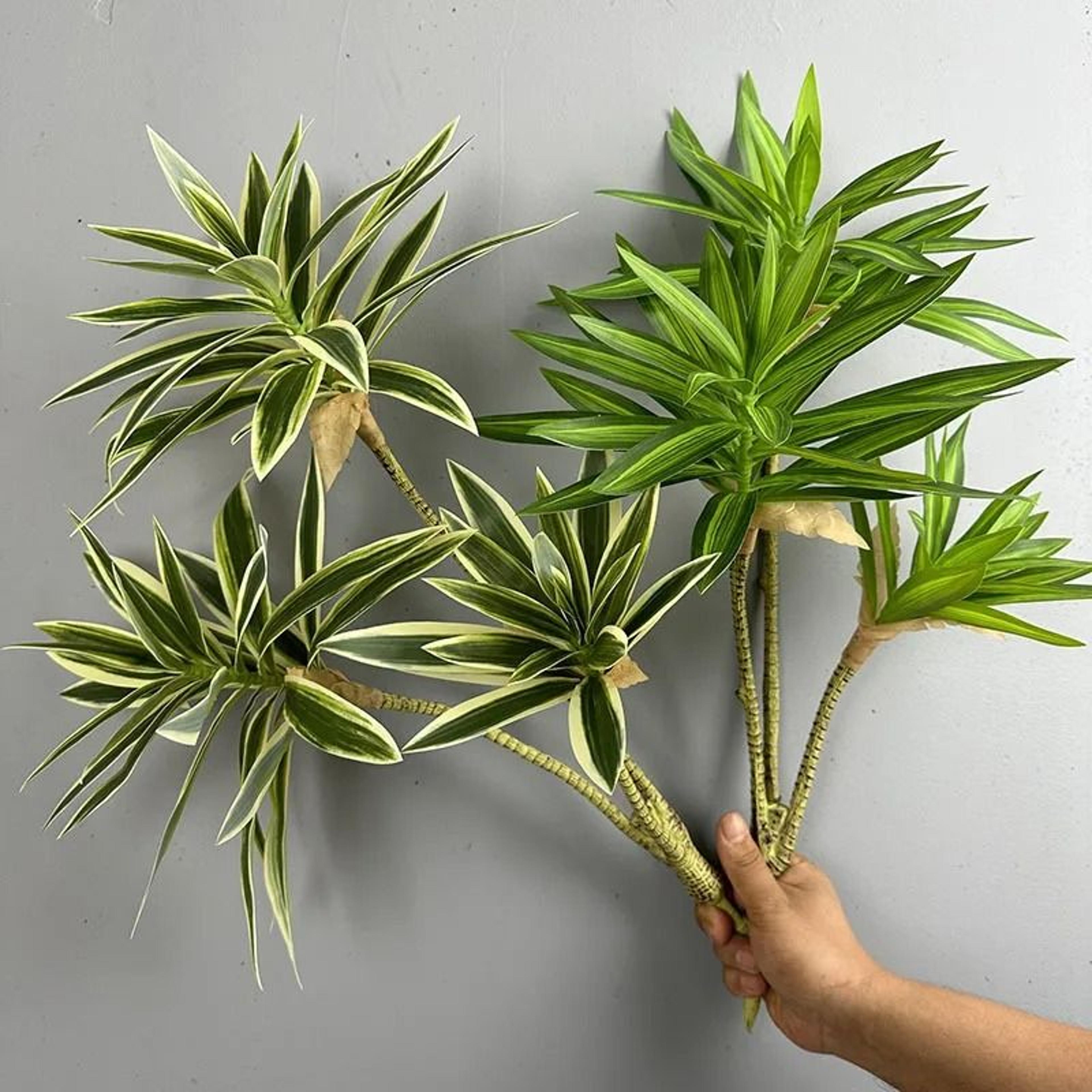 artificial brazil wood rich bamboo plastic green tropical plant home garden decoration