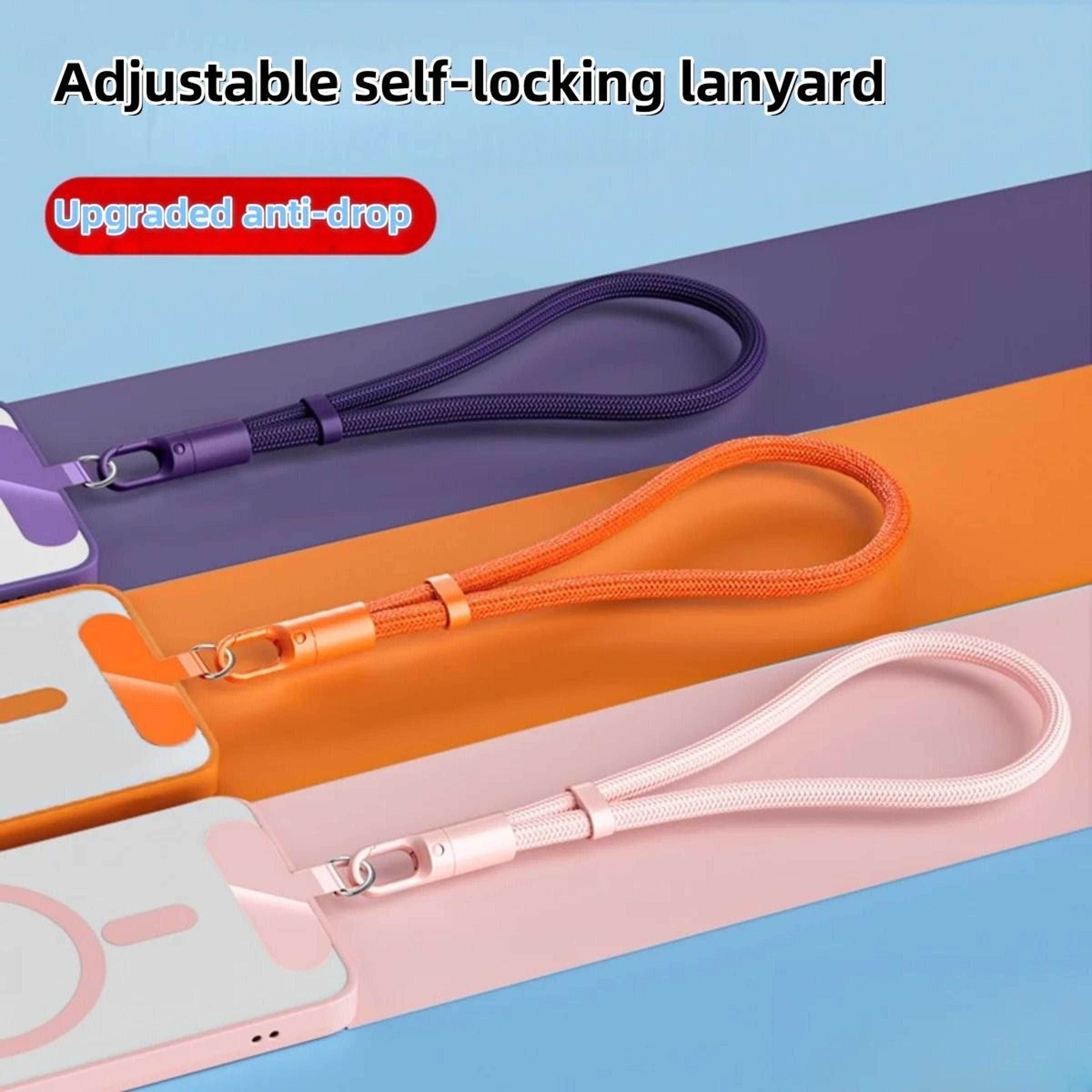 universal adjustable mobile phone lanyard short wrist strap with anti drop design