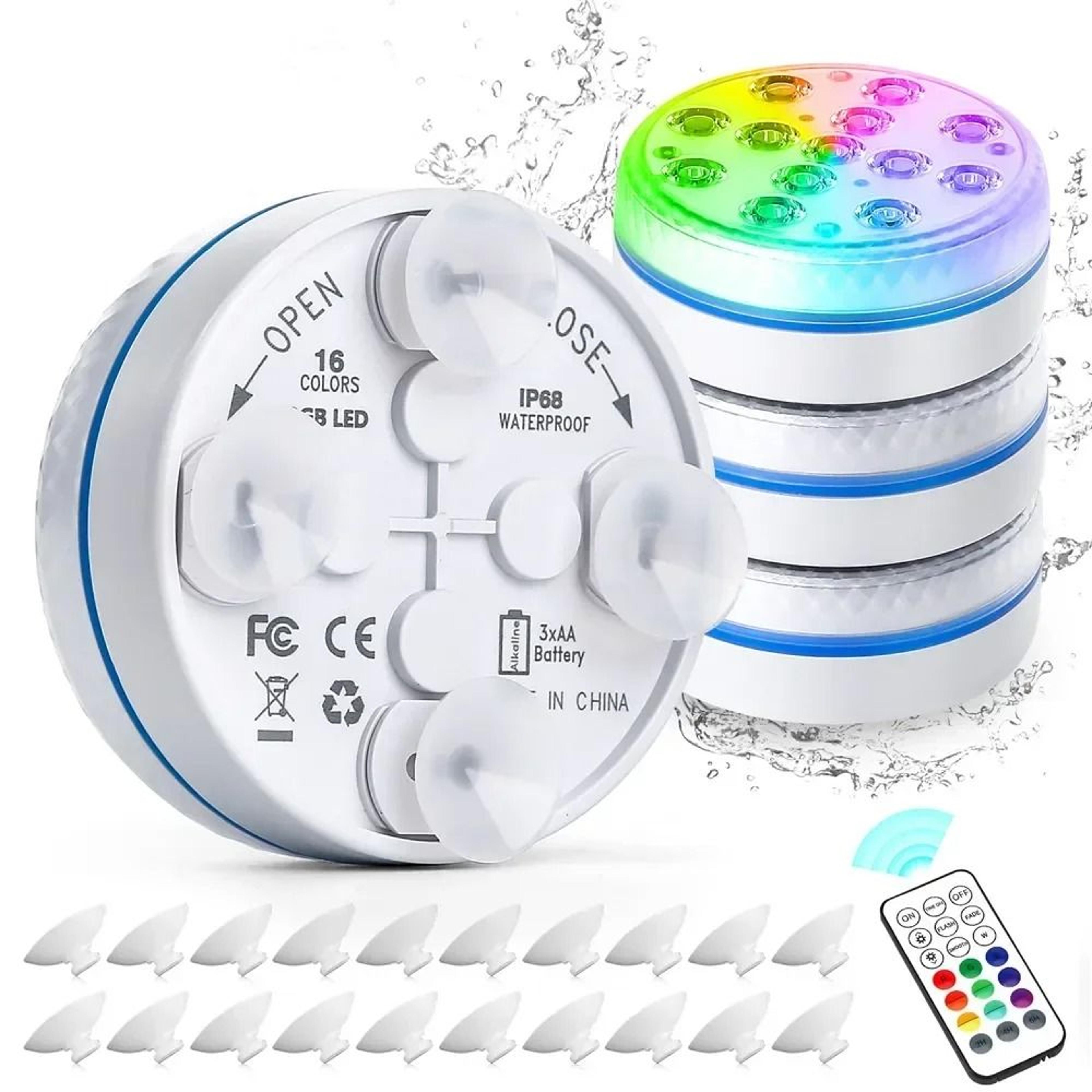 updated submersible 13led underwater light with remote control