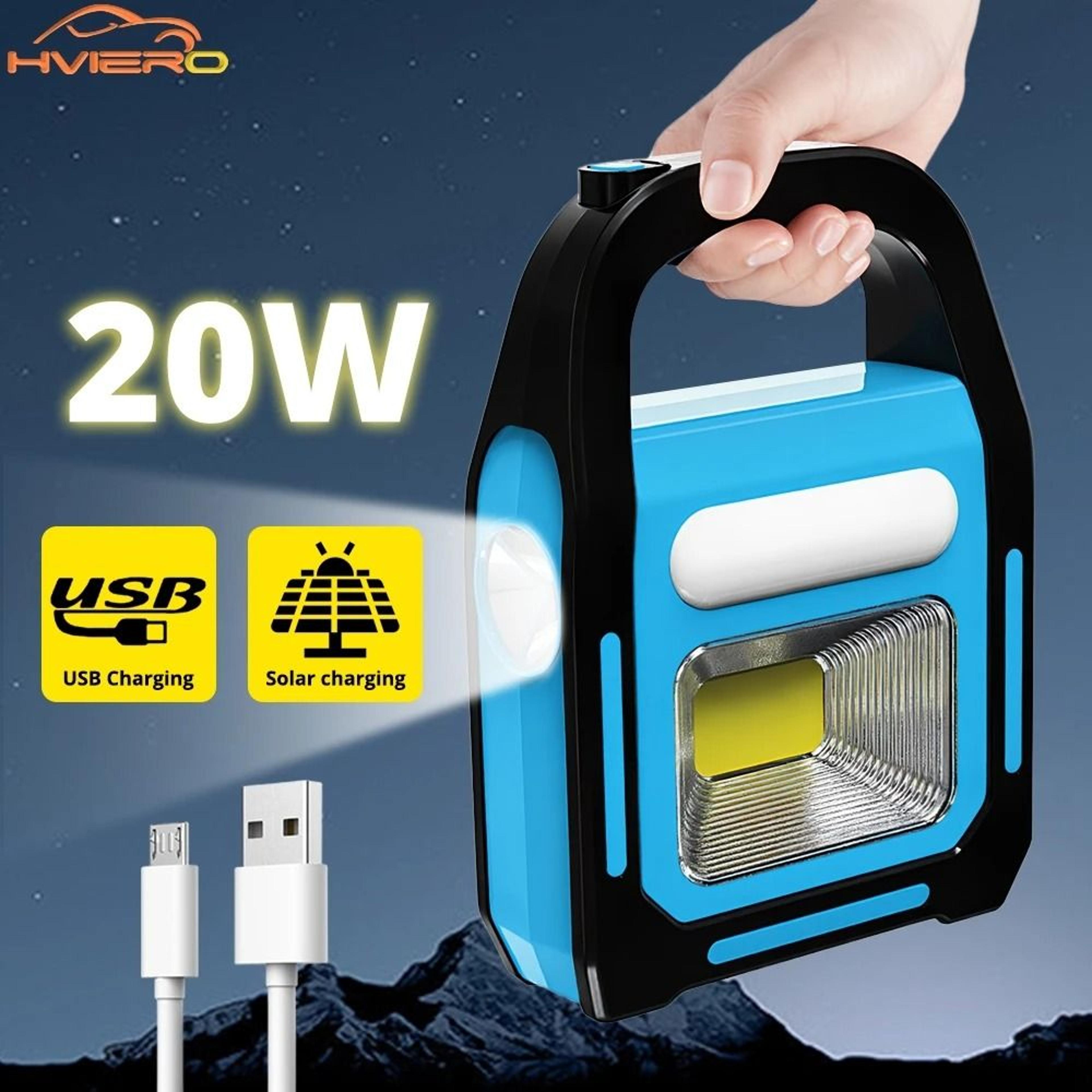 three in one solar usb rechargeable cob camping lantern