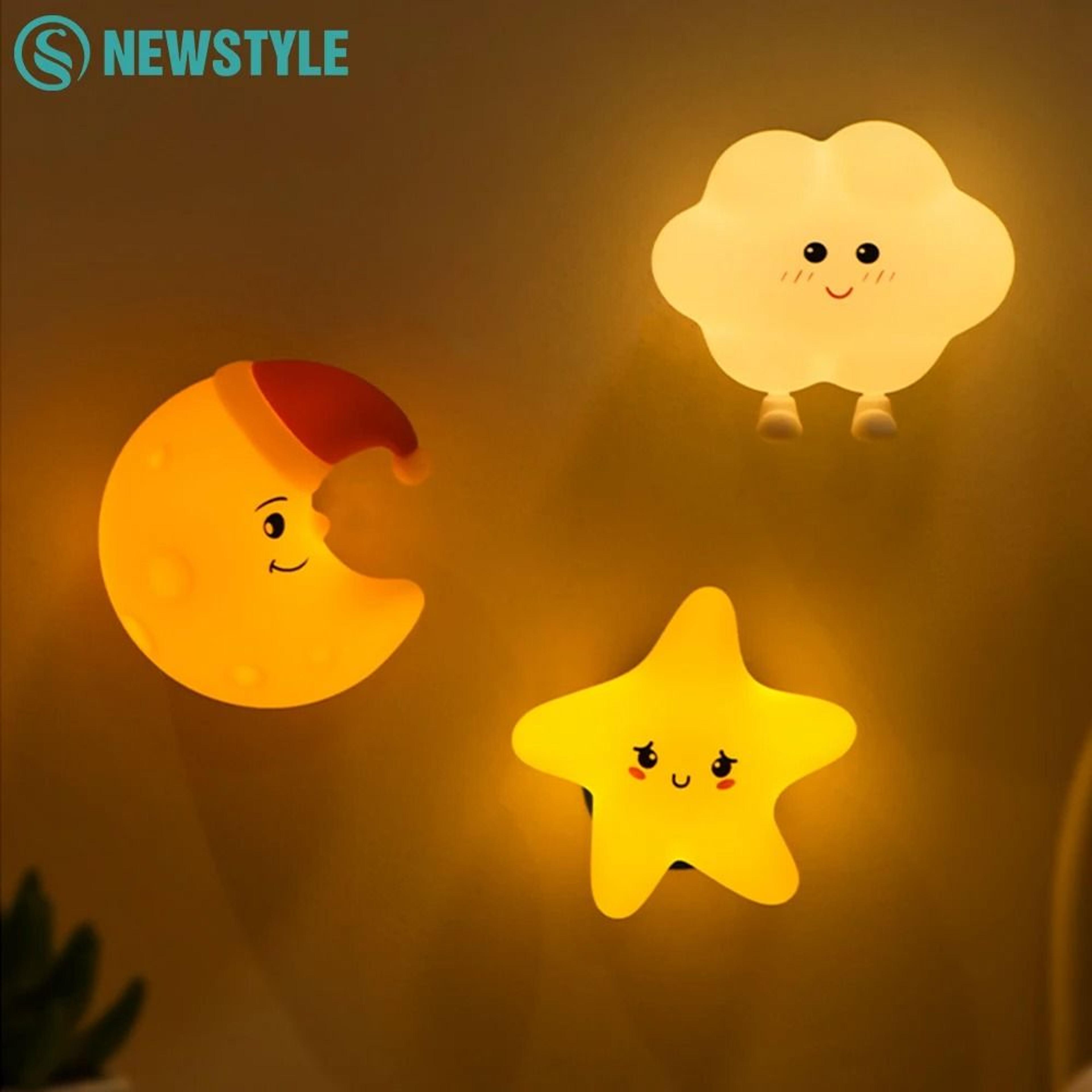 led star cloud silicone night light for baby bedroom decor