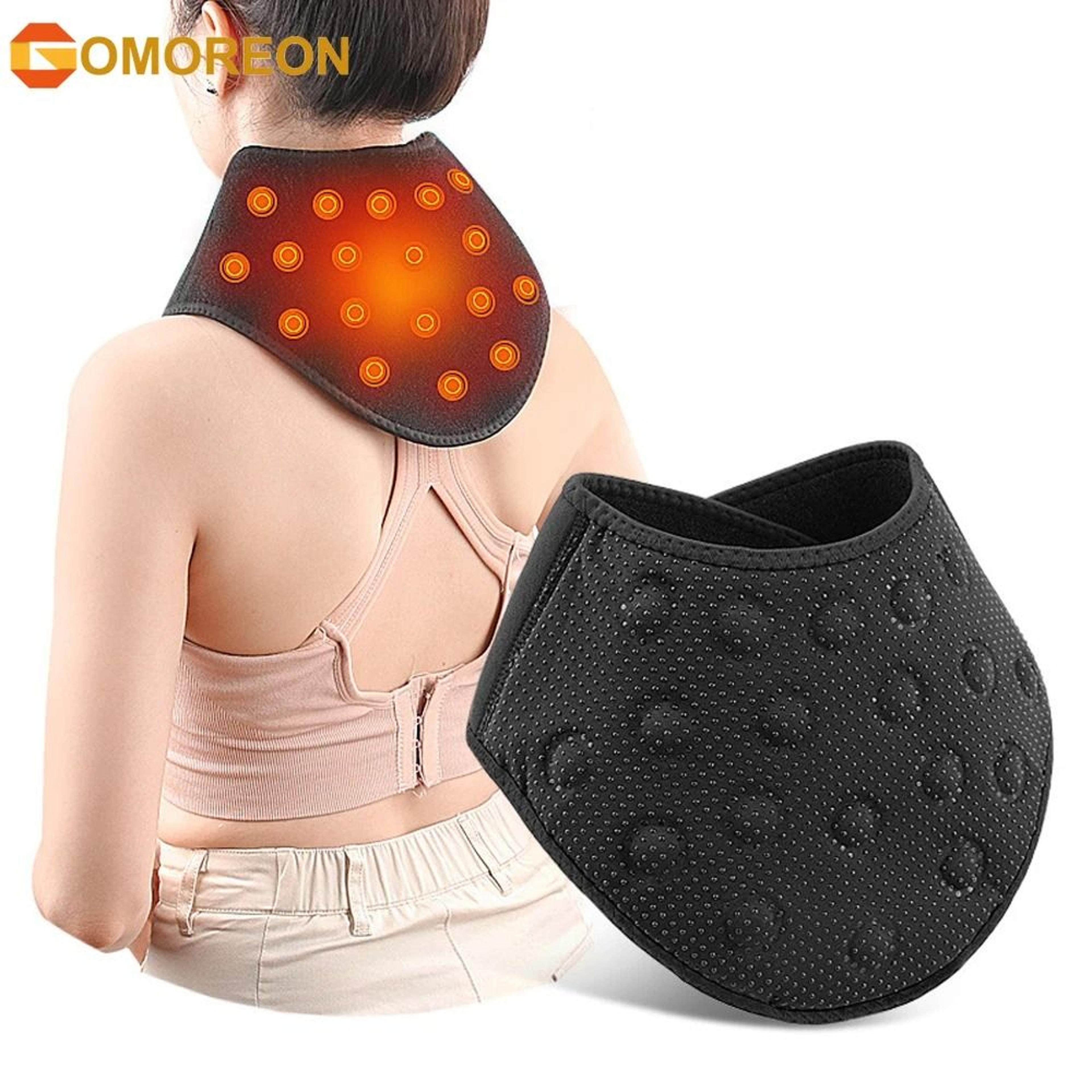 thermal magnetic therapy neck relaxer belt neck warmer soft support for neck pain relief
