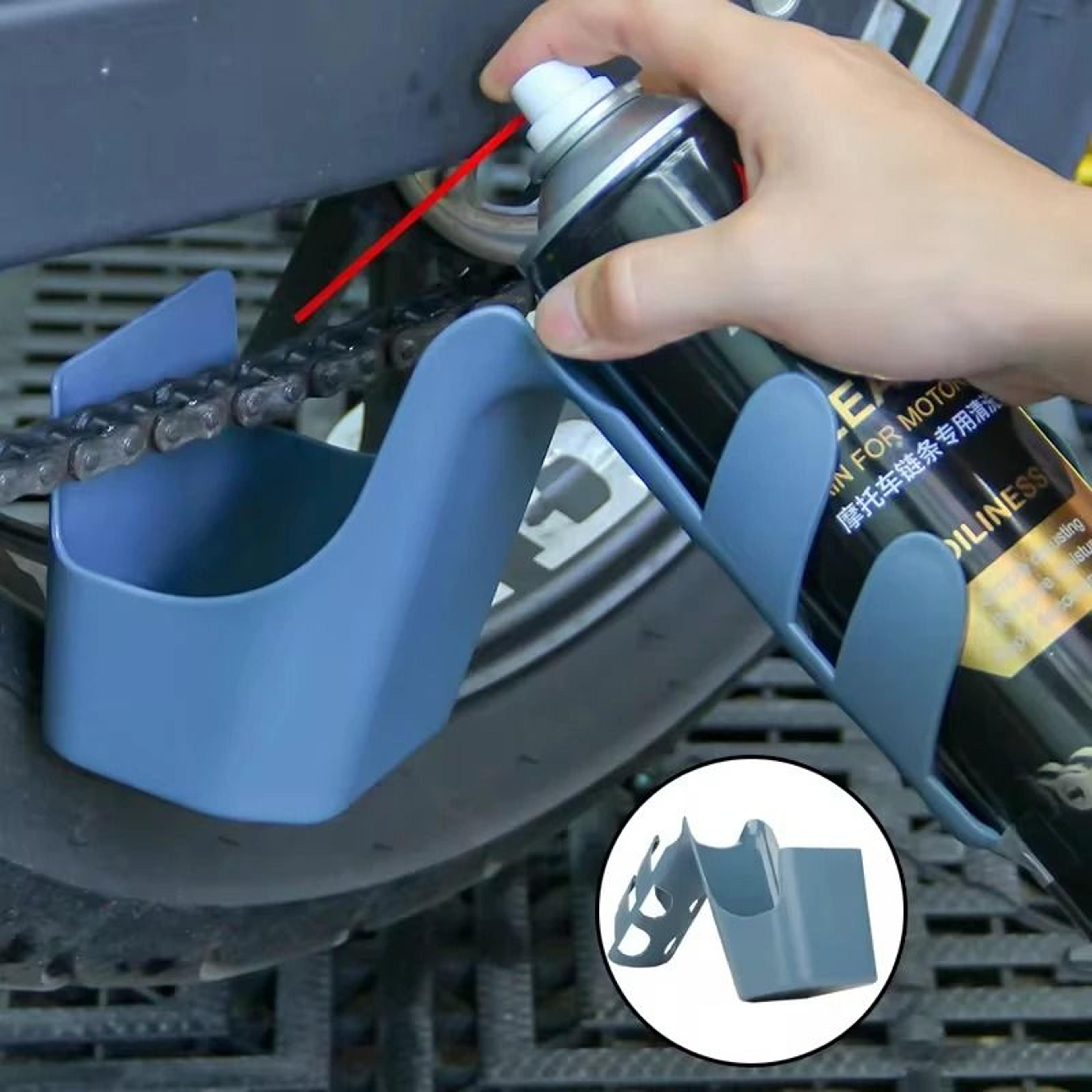 motorcycle bike chain oil storage tool box chain cleaning oil splash proof tool