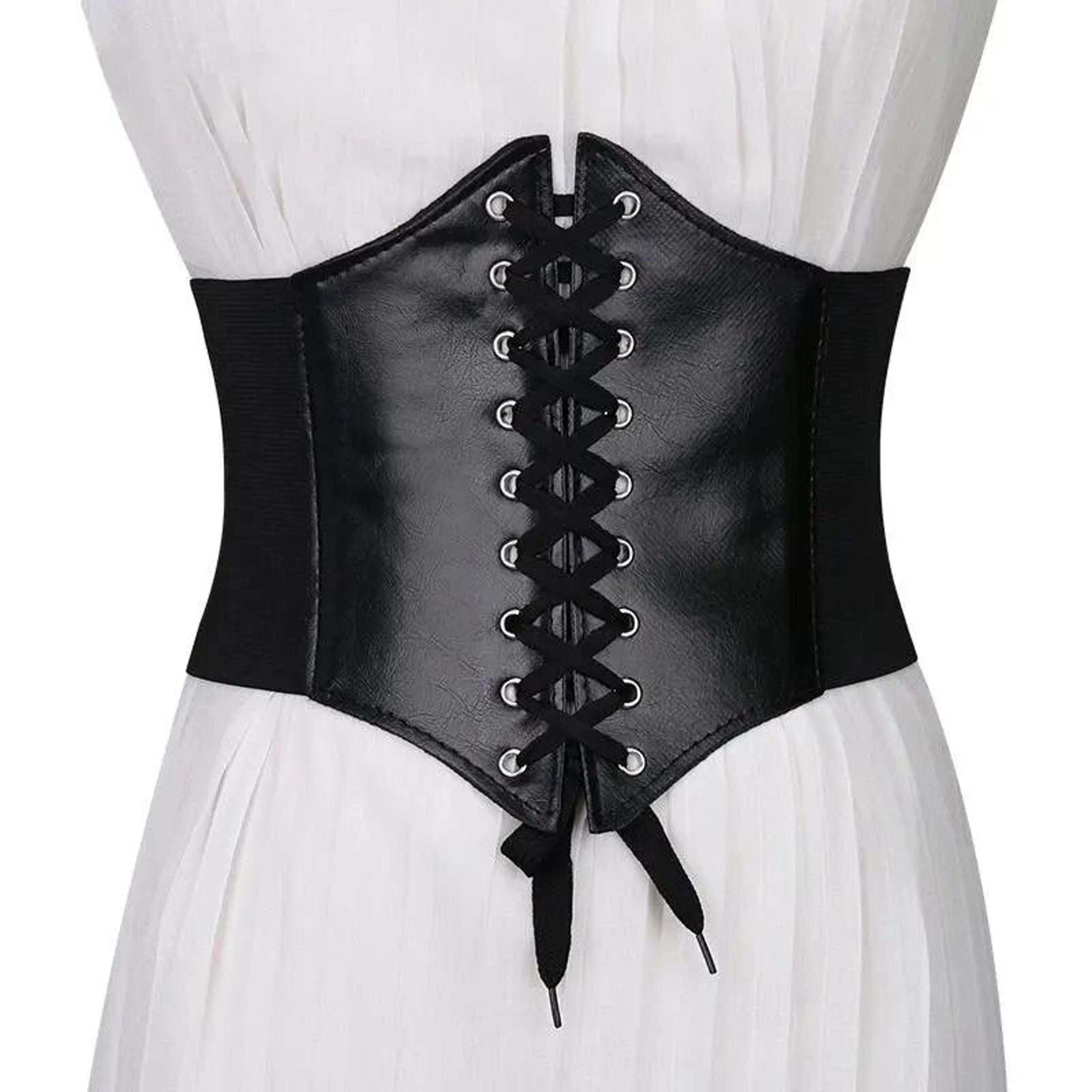 ybfdo women corset shapewear belt slimming waist body shaper elastic waistband gothic dress girdle tummy control