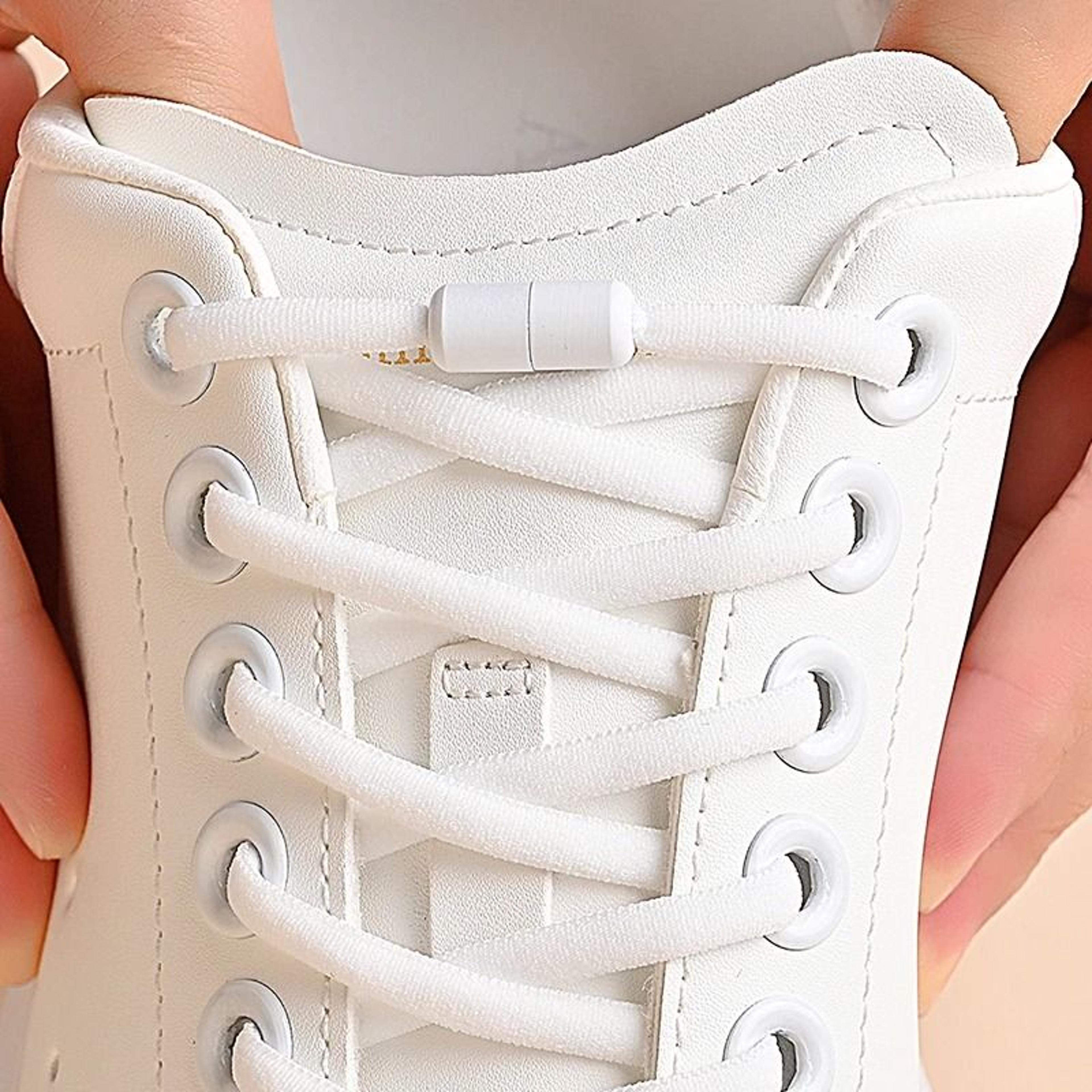 elastic no tie shoelaces semicircle quick lock shoe laces for kids adults sneakers
