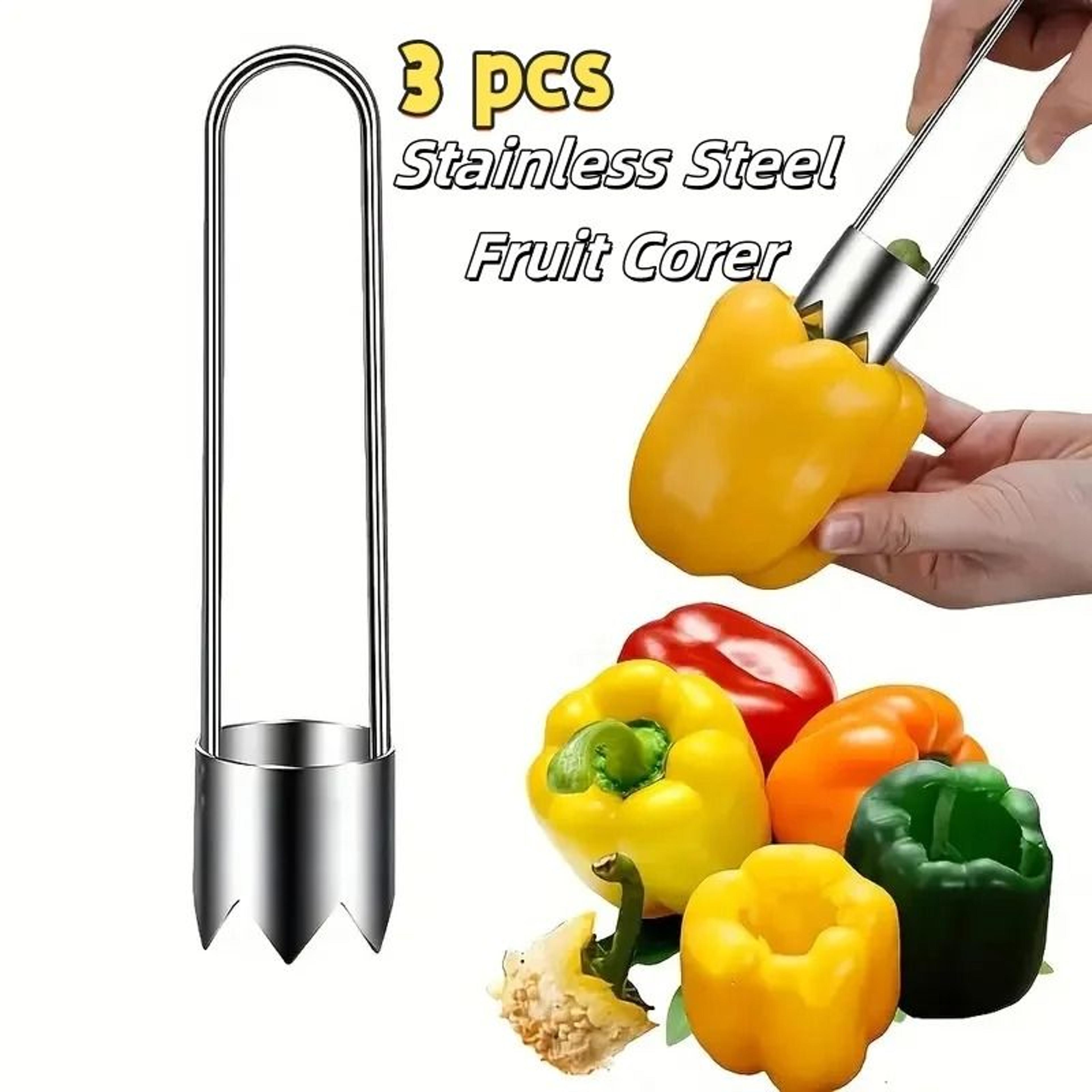 stainless steel fruit and vegetable corer tool