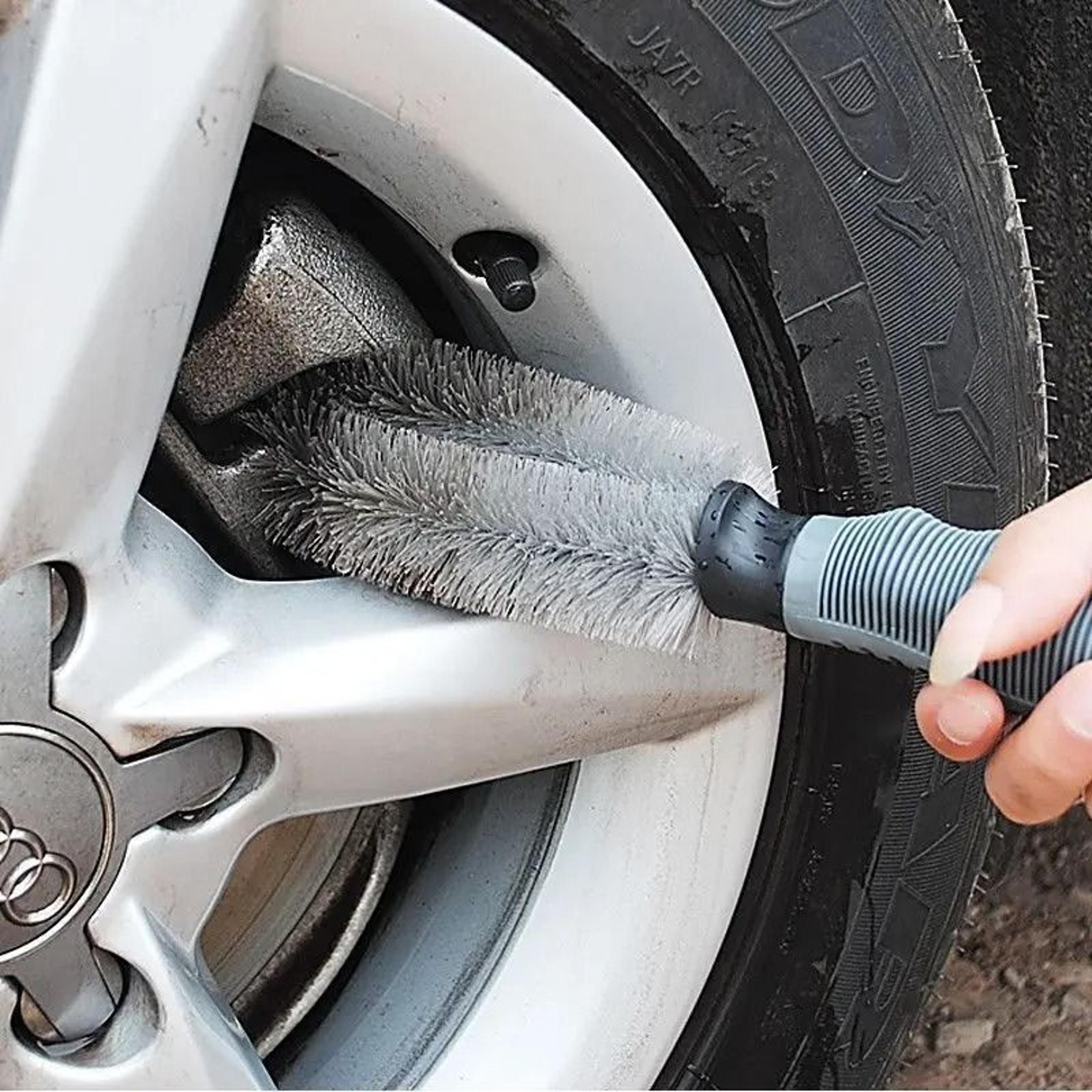 car wheel cleaning brush tire rim detailing tool