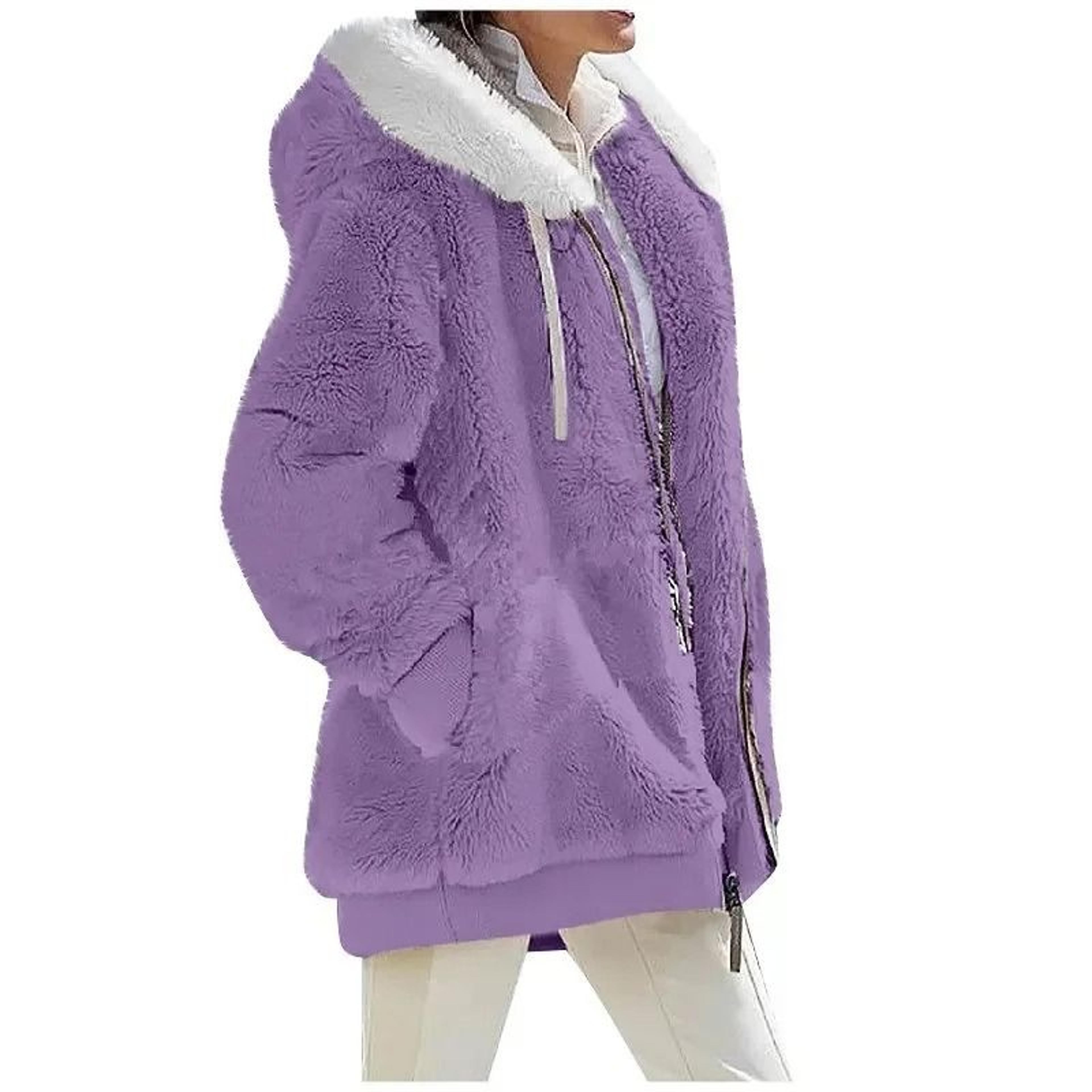 autumn winter fashion women coat casual hooded zipper fleece jacket