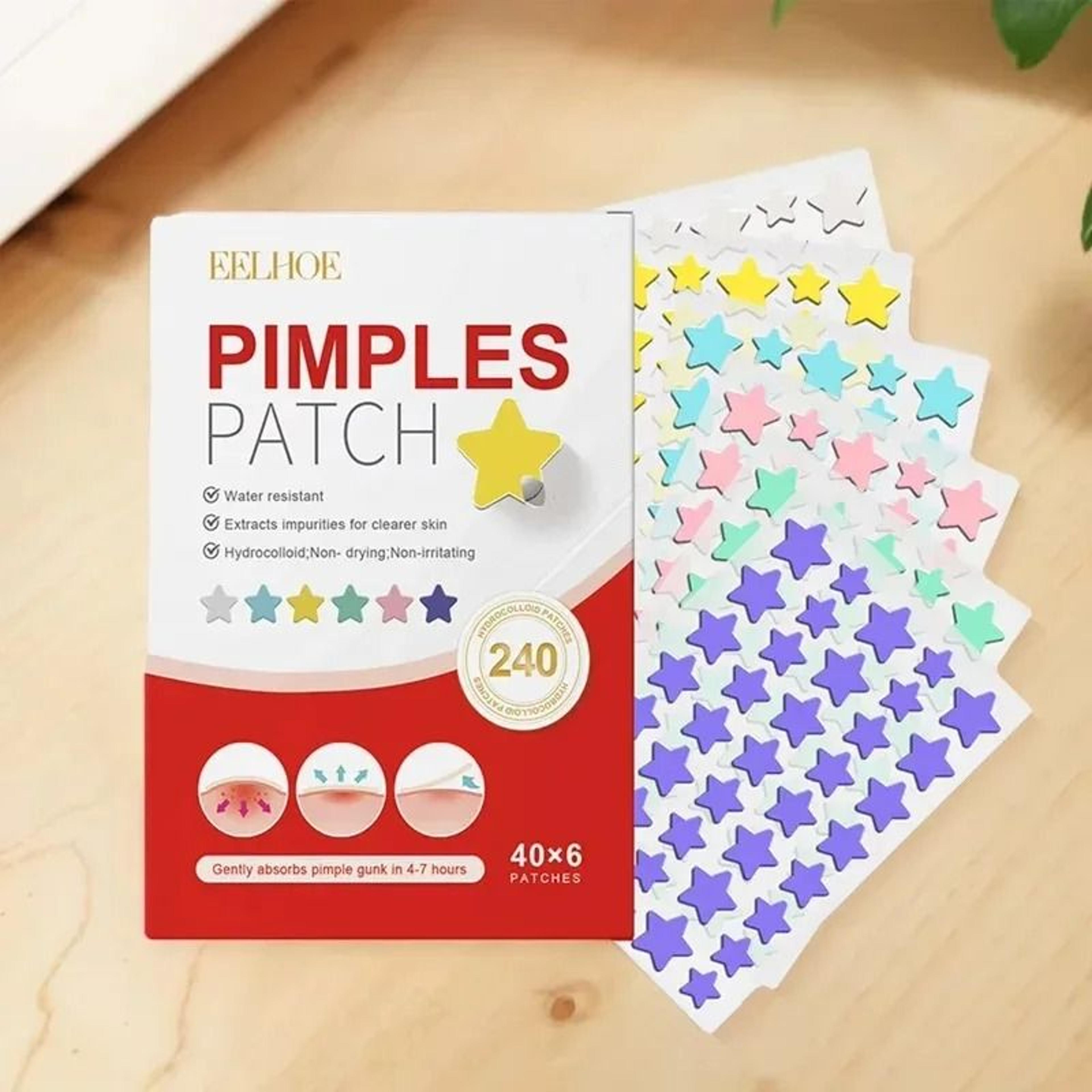 acne pimple patch 240pcs heart star flower round shape moisturizing blemish covers