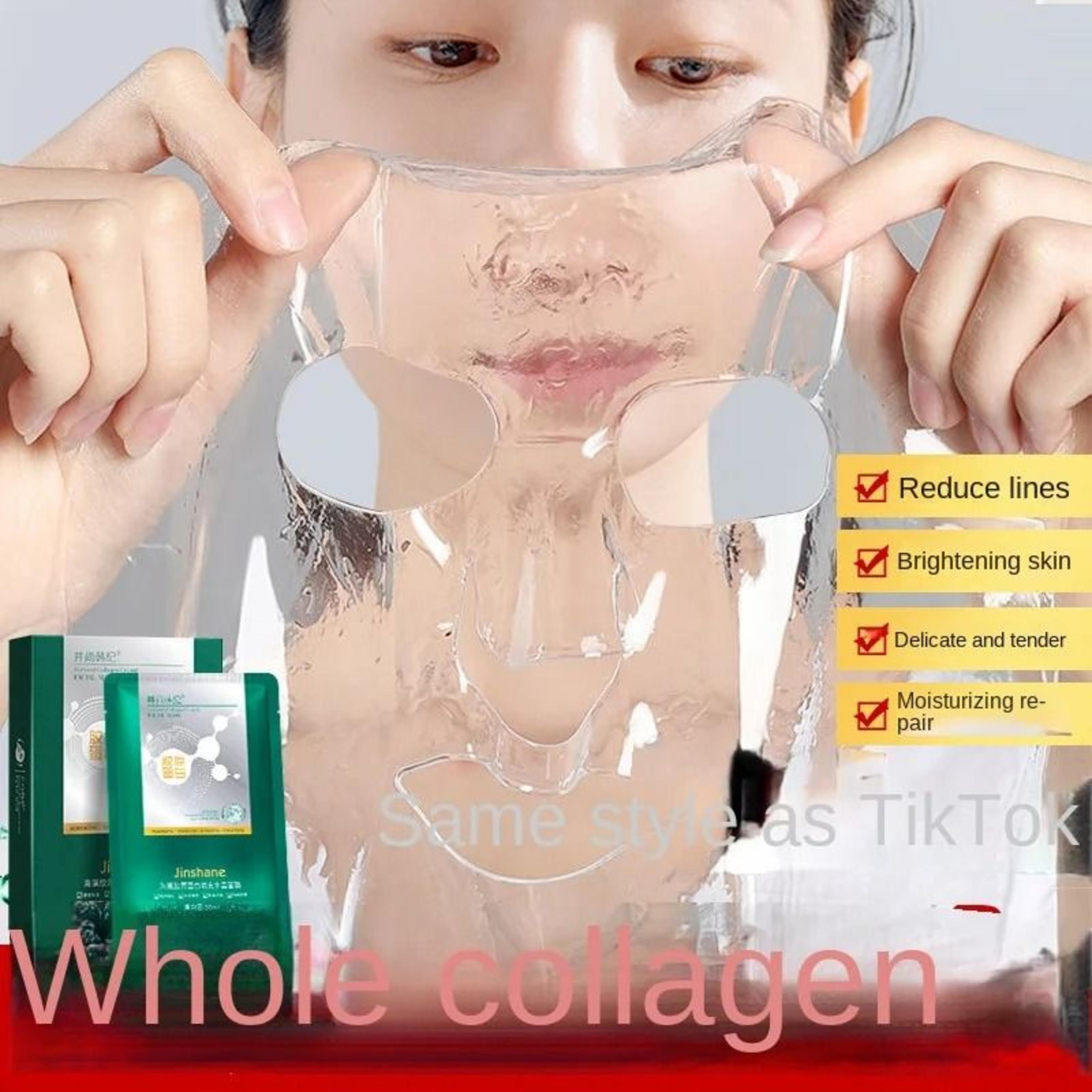 seaweed collagen filling crystal mask 5pcs 30ml jelly skin care masque