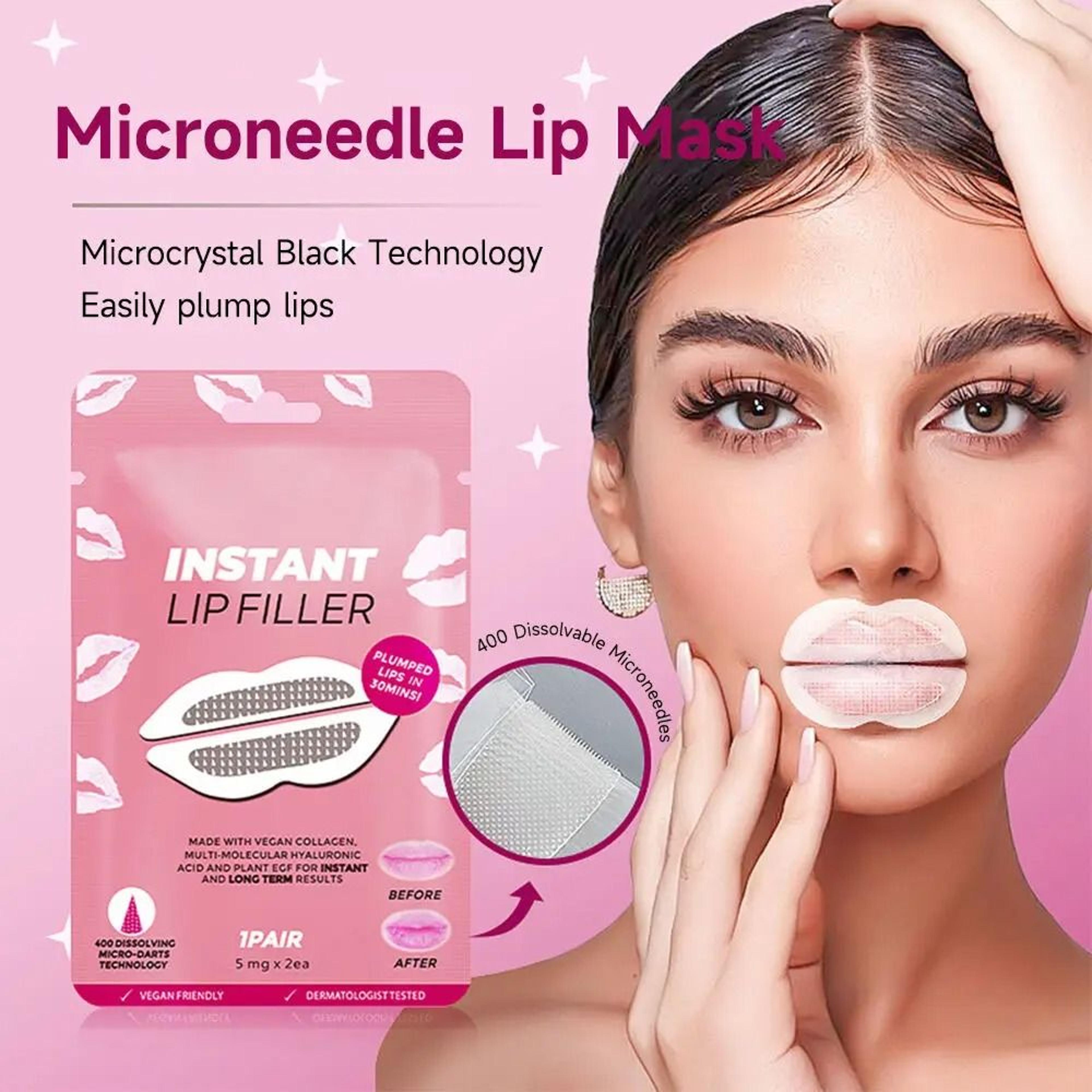 smile lift firm lips patch hyaluronic acid microneedle lip patches for anti wrinkle mouth