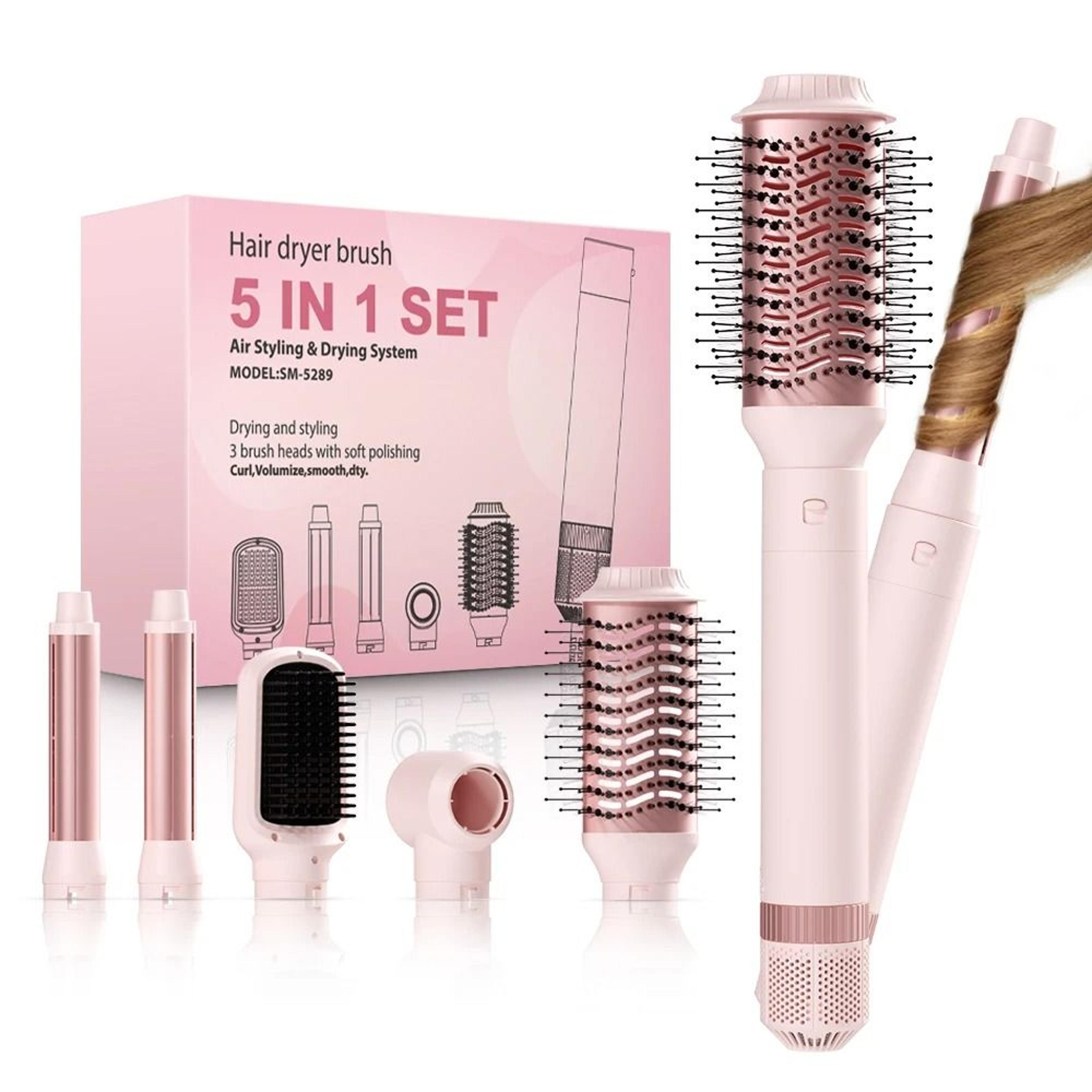 hair dryer brush detachable 5 in 1 styling and drying system
