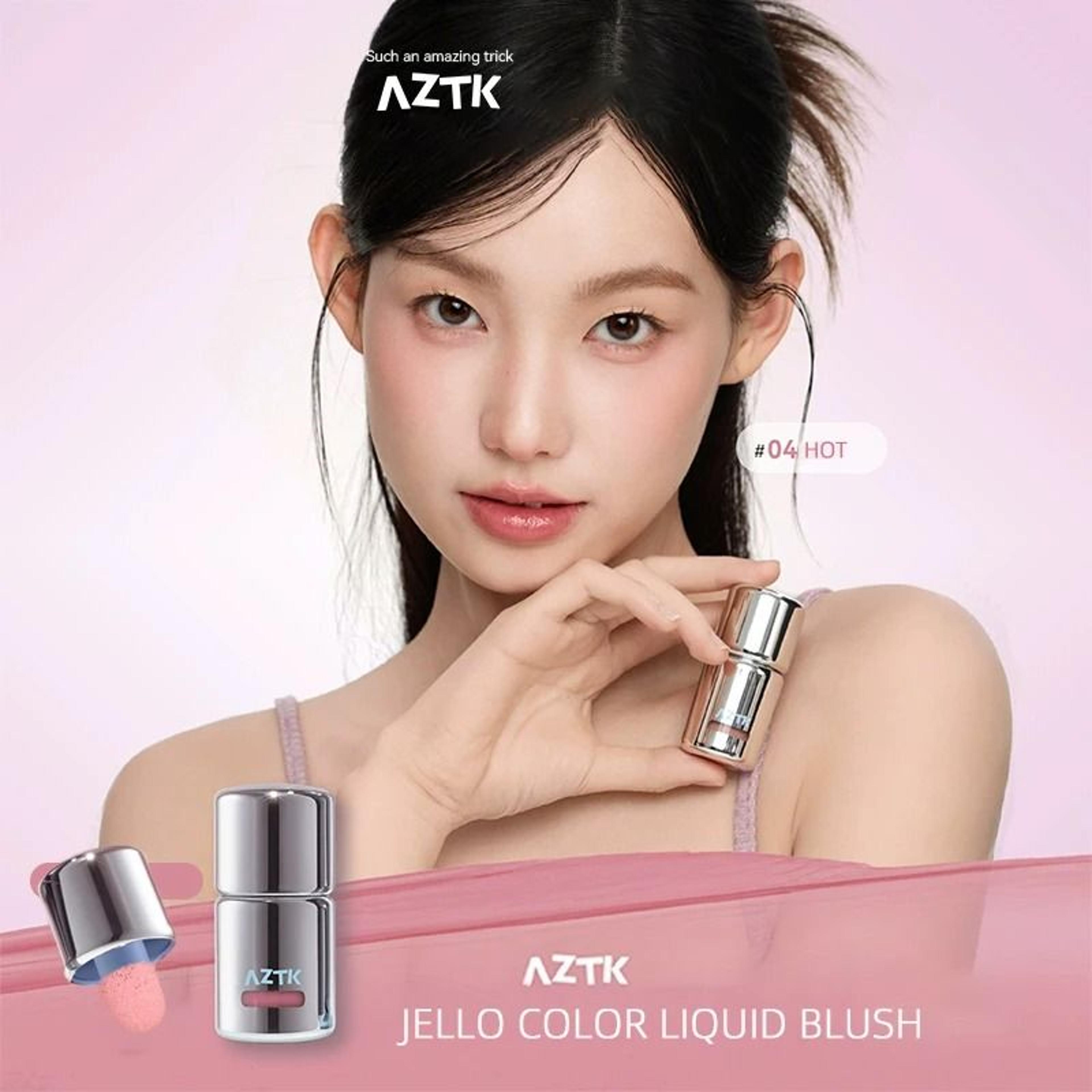 AZTK Liquid Blush JC04 Long Lasting Moisturizing Cheek Color