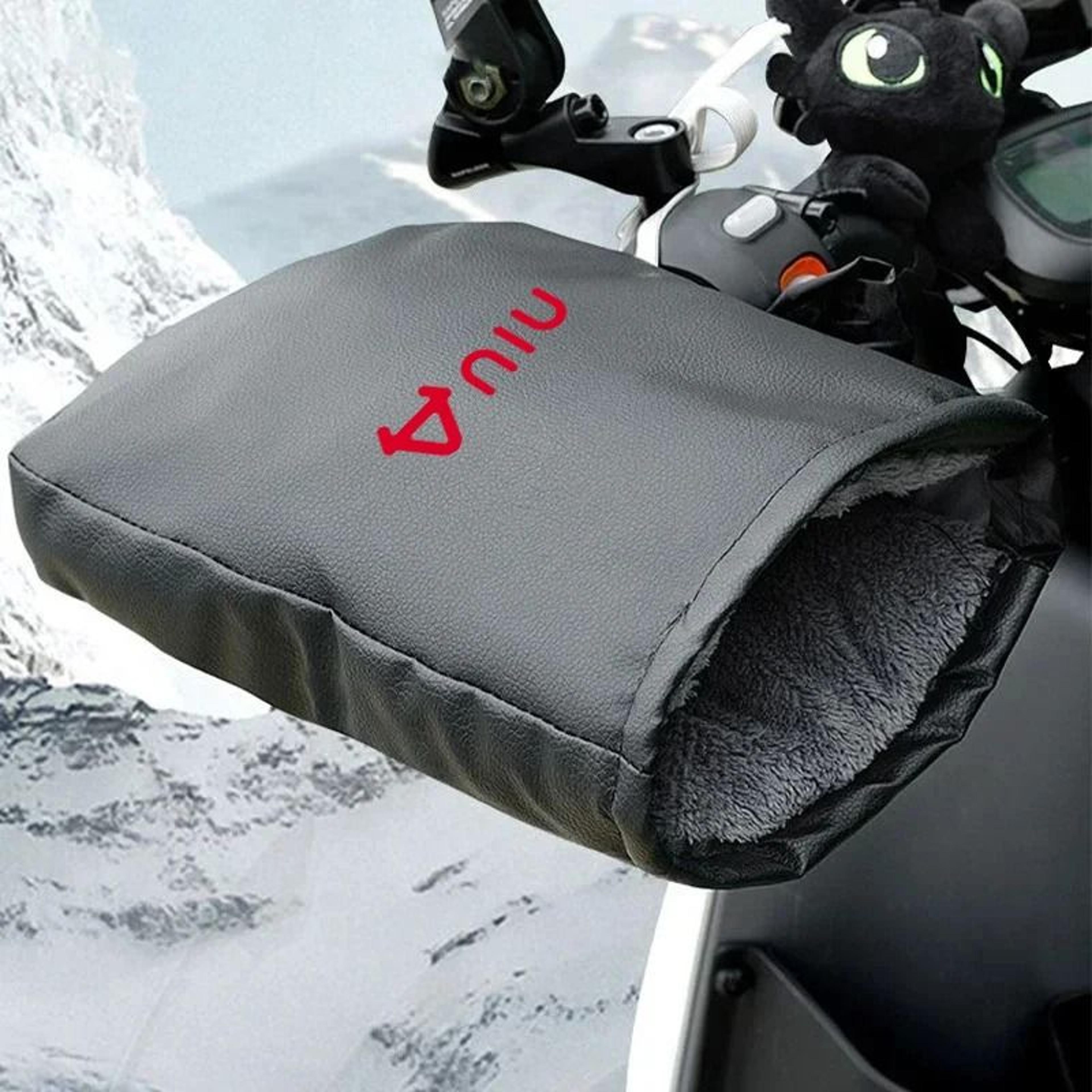 waterproof motorcycle handlebar muffs winter windproof thermal hand protector