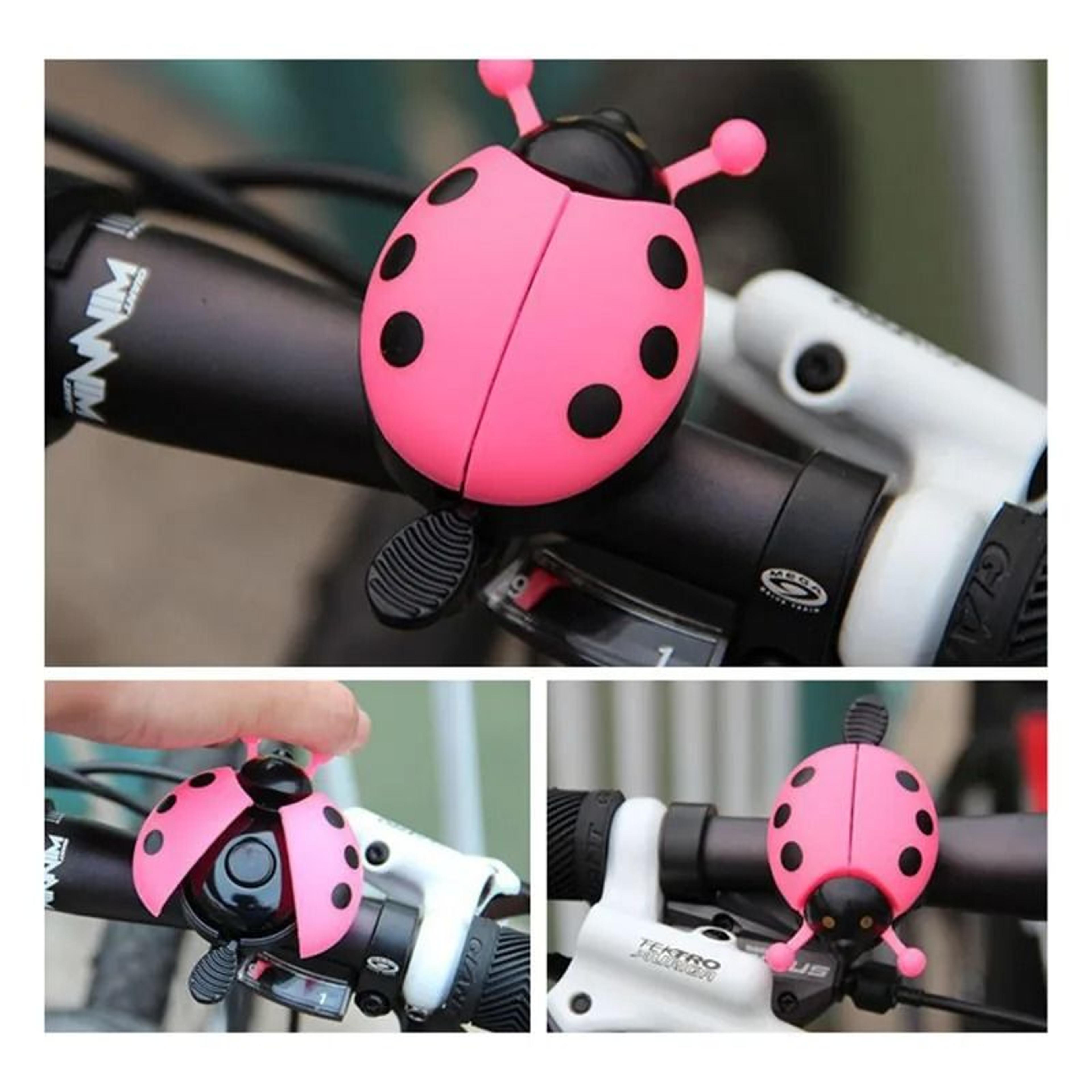 cartoon beetle ladybug bicycle bell for kids bike ride horn alarm