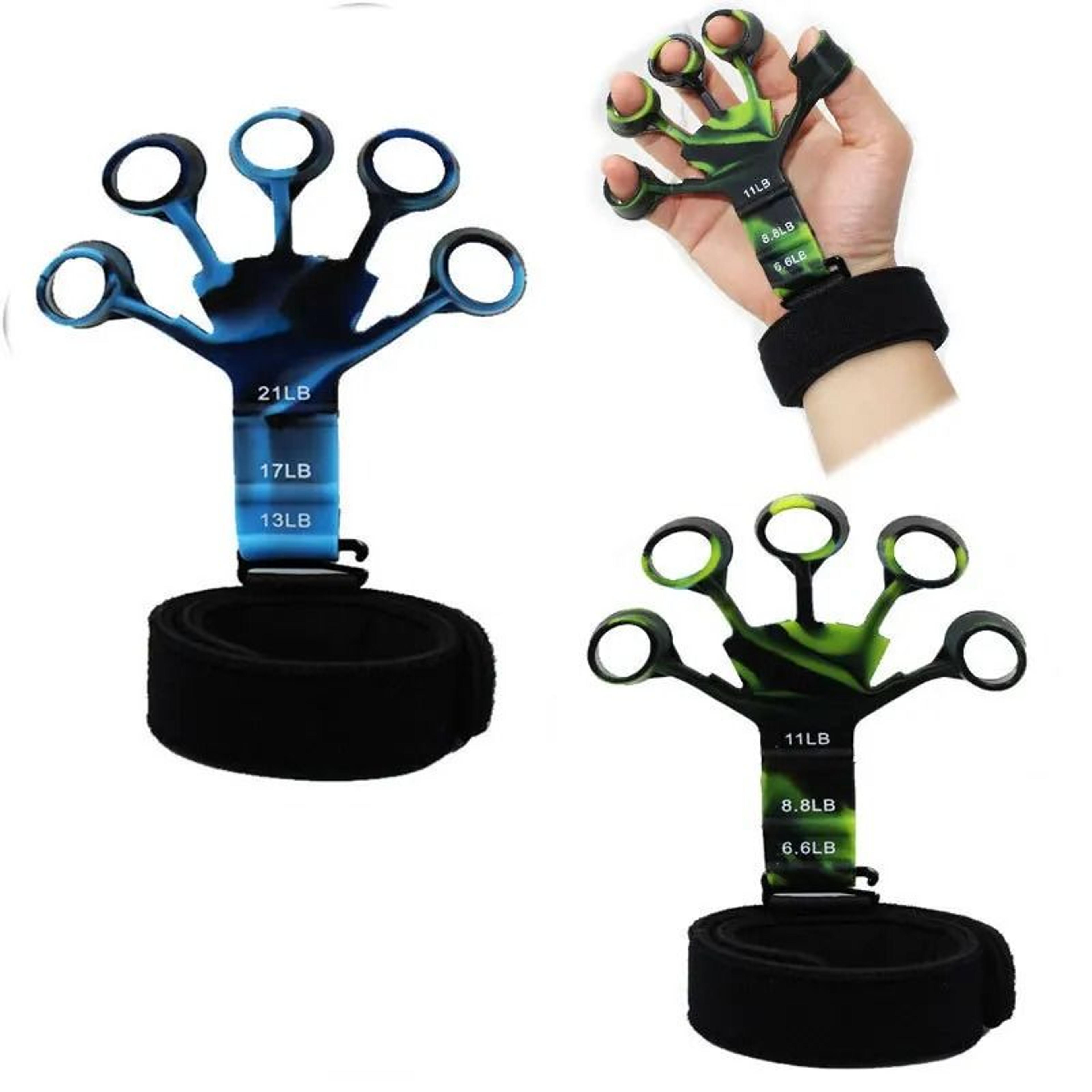 finger gripper finger exerciser with six resistance levels hand strengthener for recovery and guitar