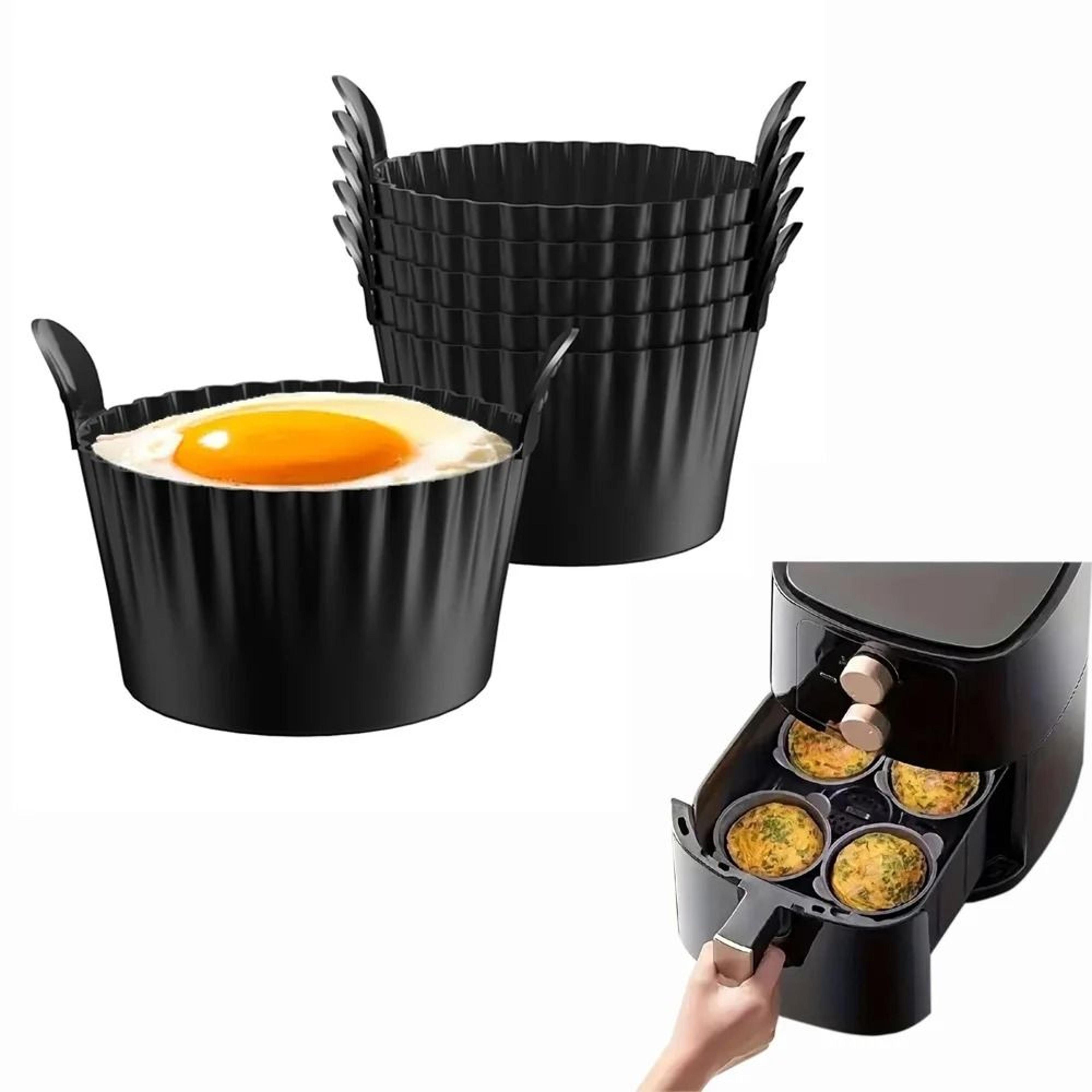 silicone air fryer egg poacher cupcake baking cups ramekins for ovens and air fryers